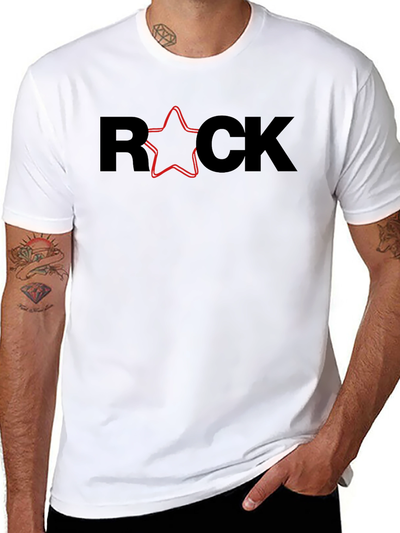 Rock Star Graphic Tee - Black