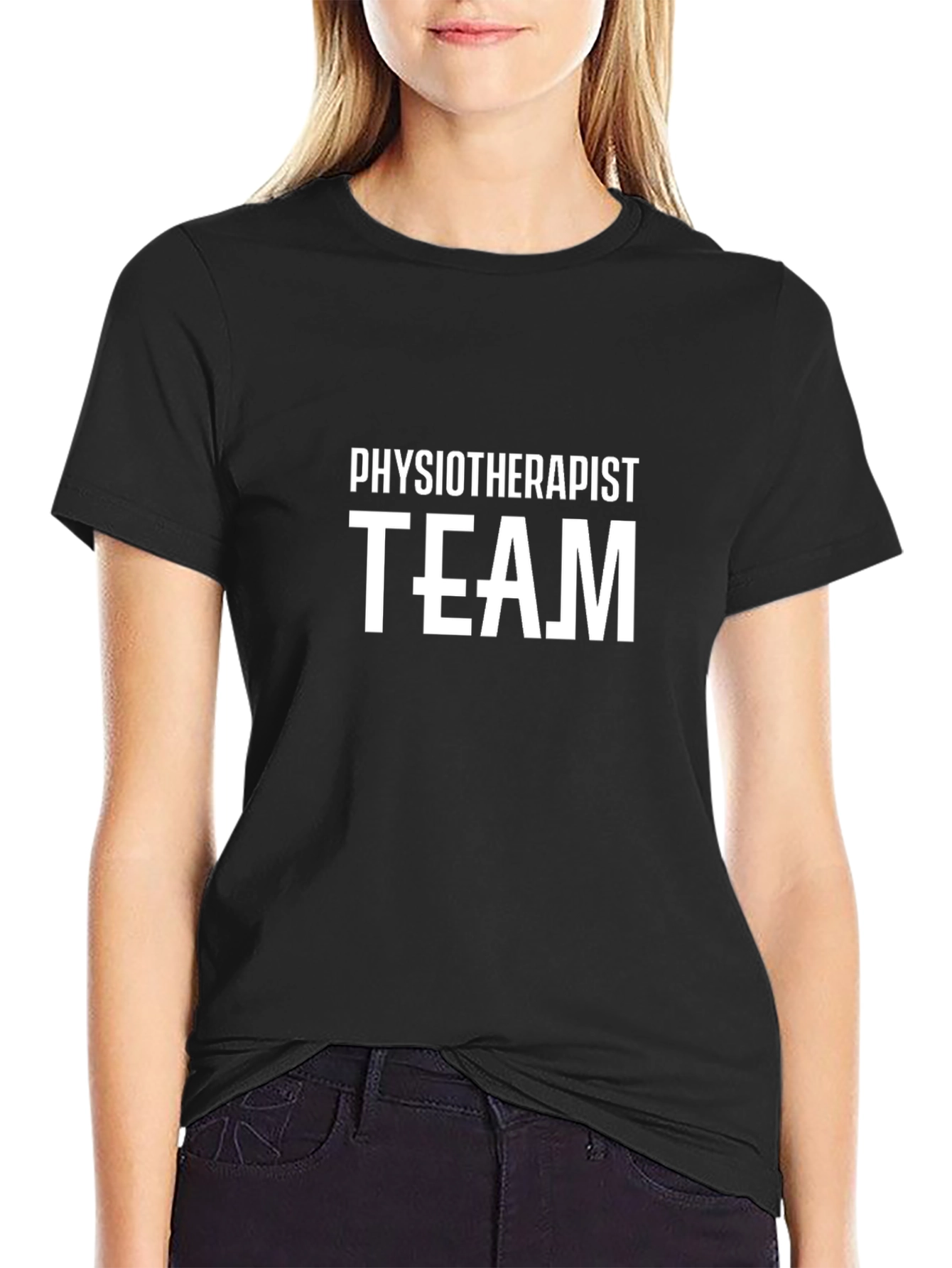 Physiotherapist Team Black T-Shirt
