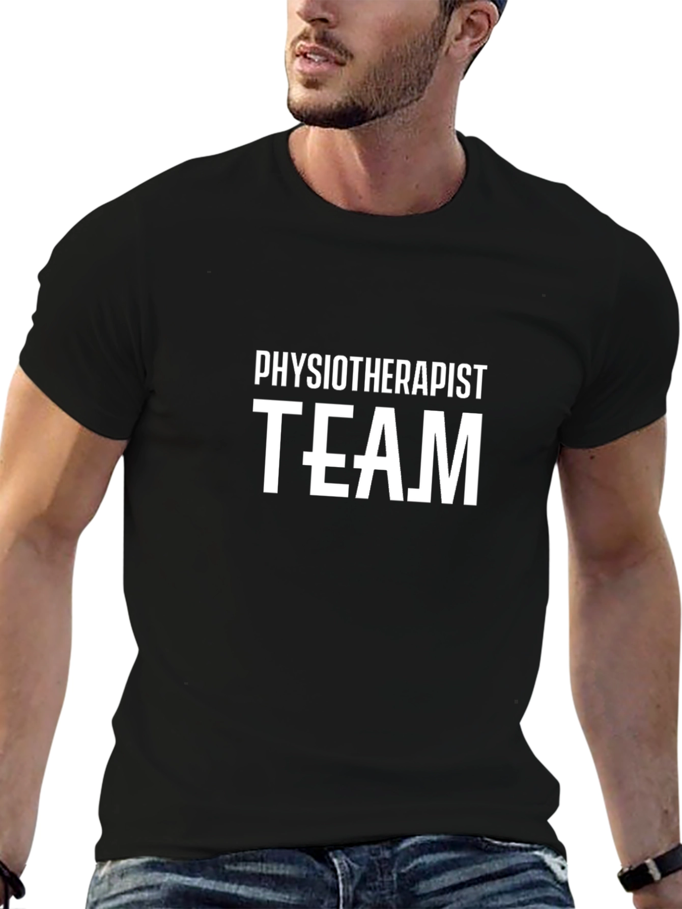 Physiotherapist Team Black T-Shirt
