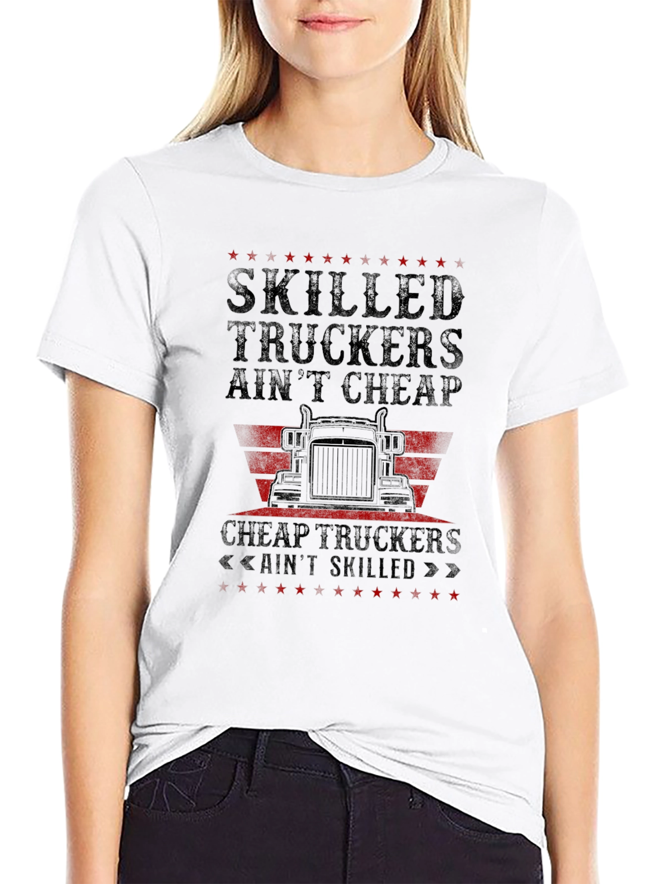 Skilled Truckers Graphic T-Shirt - Black