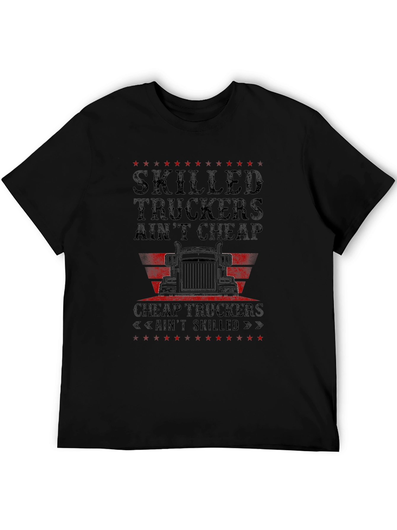 Skilled Truckers Graphic T-Shirt - Black