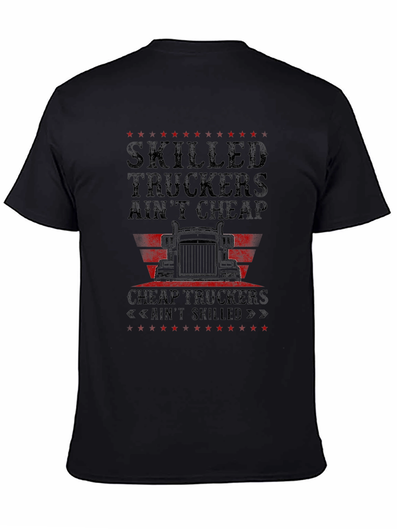 Skilled Truckers Graphic T-Shirt - Black