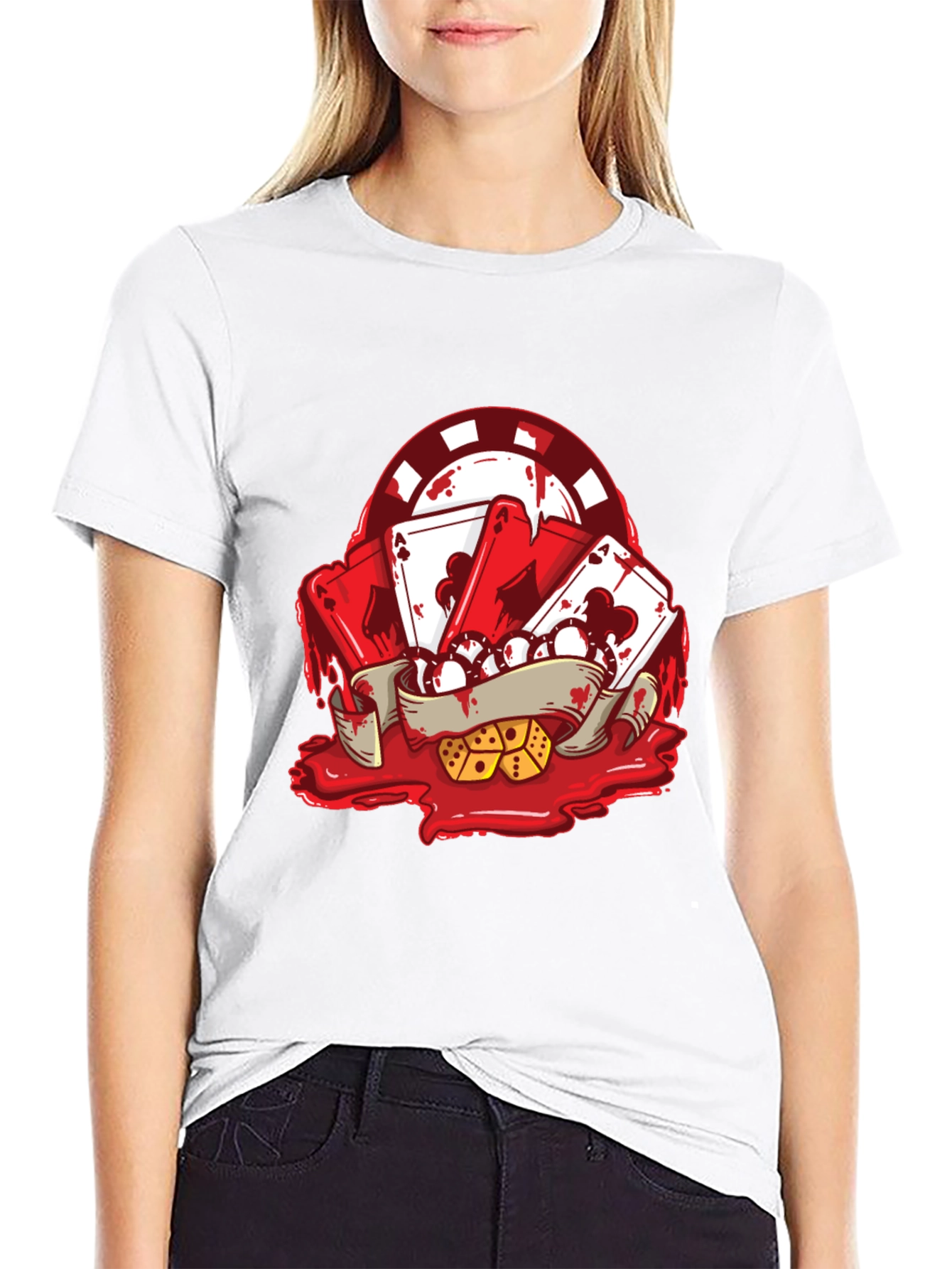 Ace High T-Shirt - Poker Graphic Tee