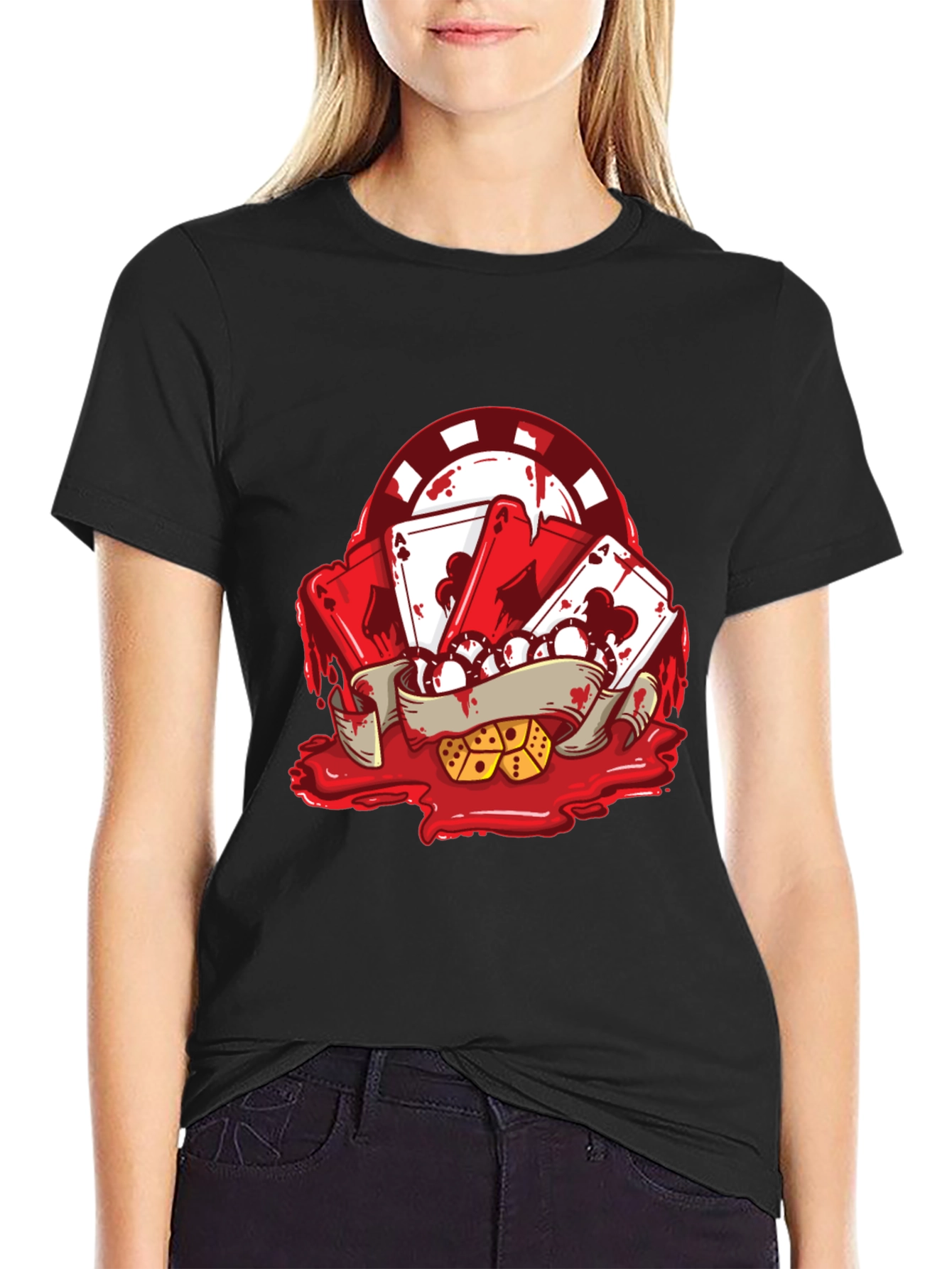 Ace High T-Shirt - Poker Graphic Tee