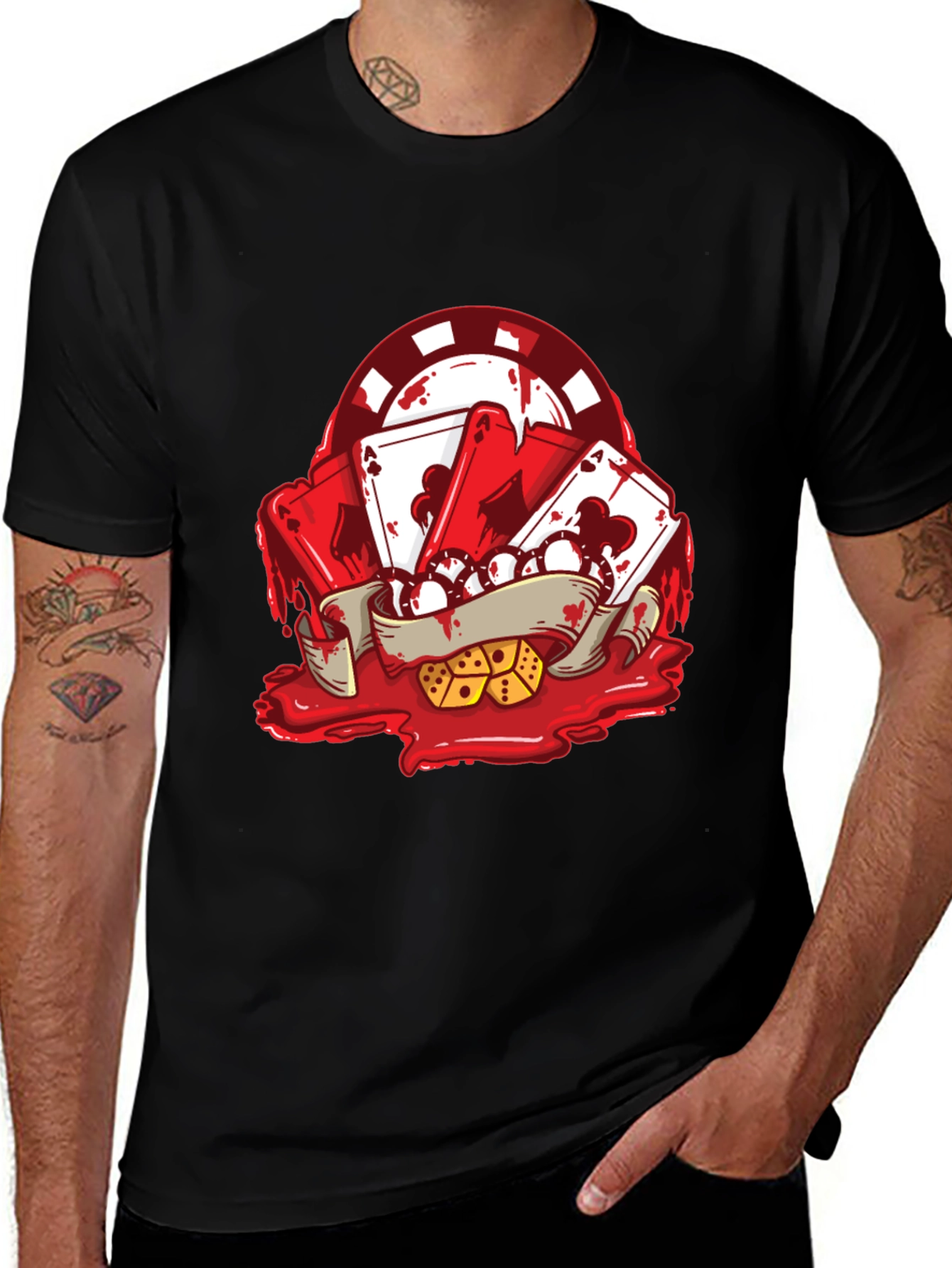 Ace High T-Shirt - Poker Graphic Tee