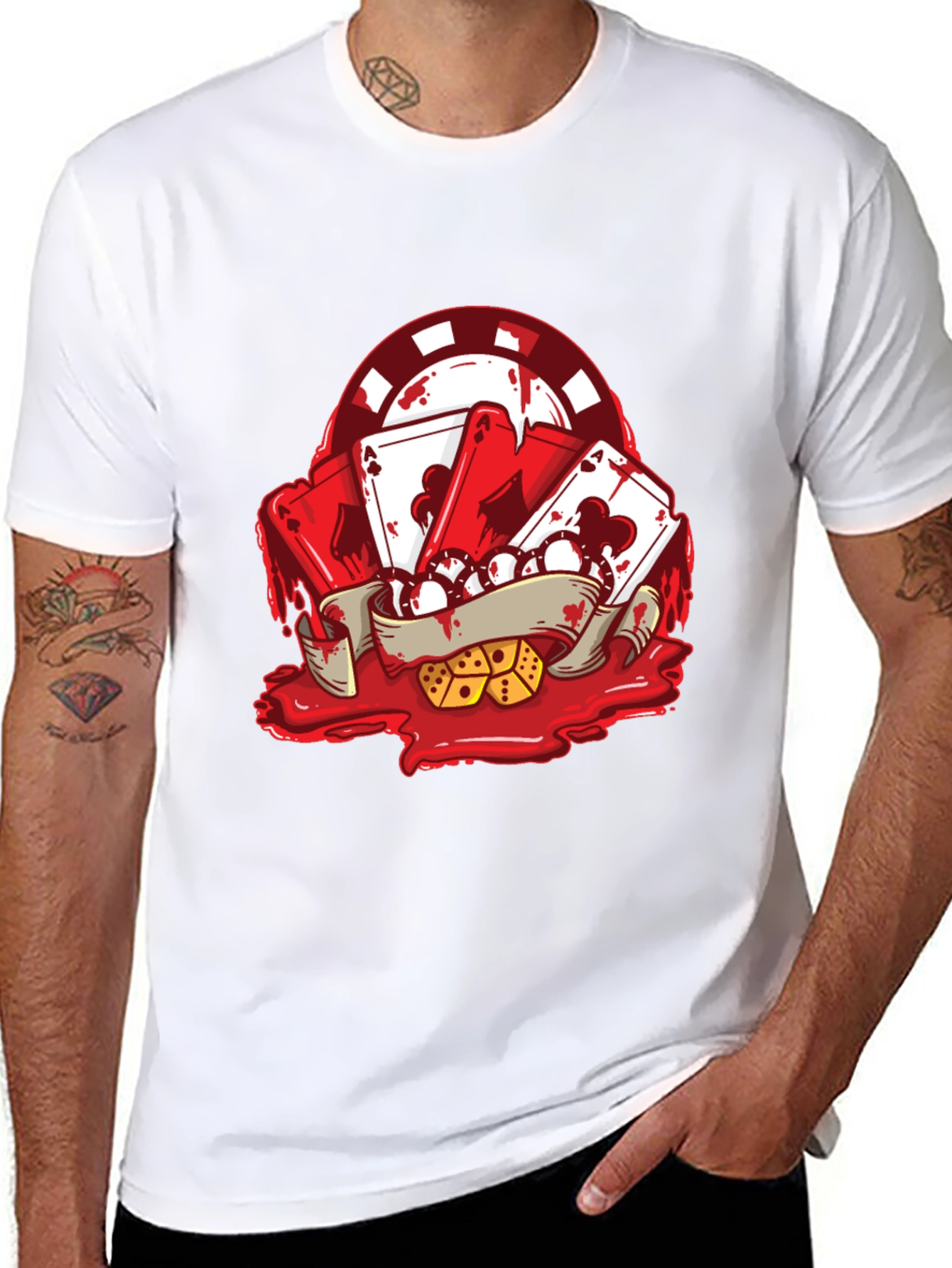 Ace High T-Shirt - Poker Graphic Tee