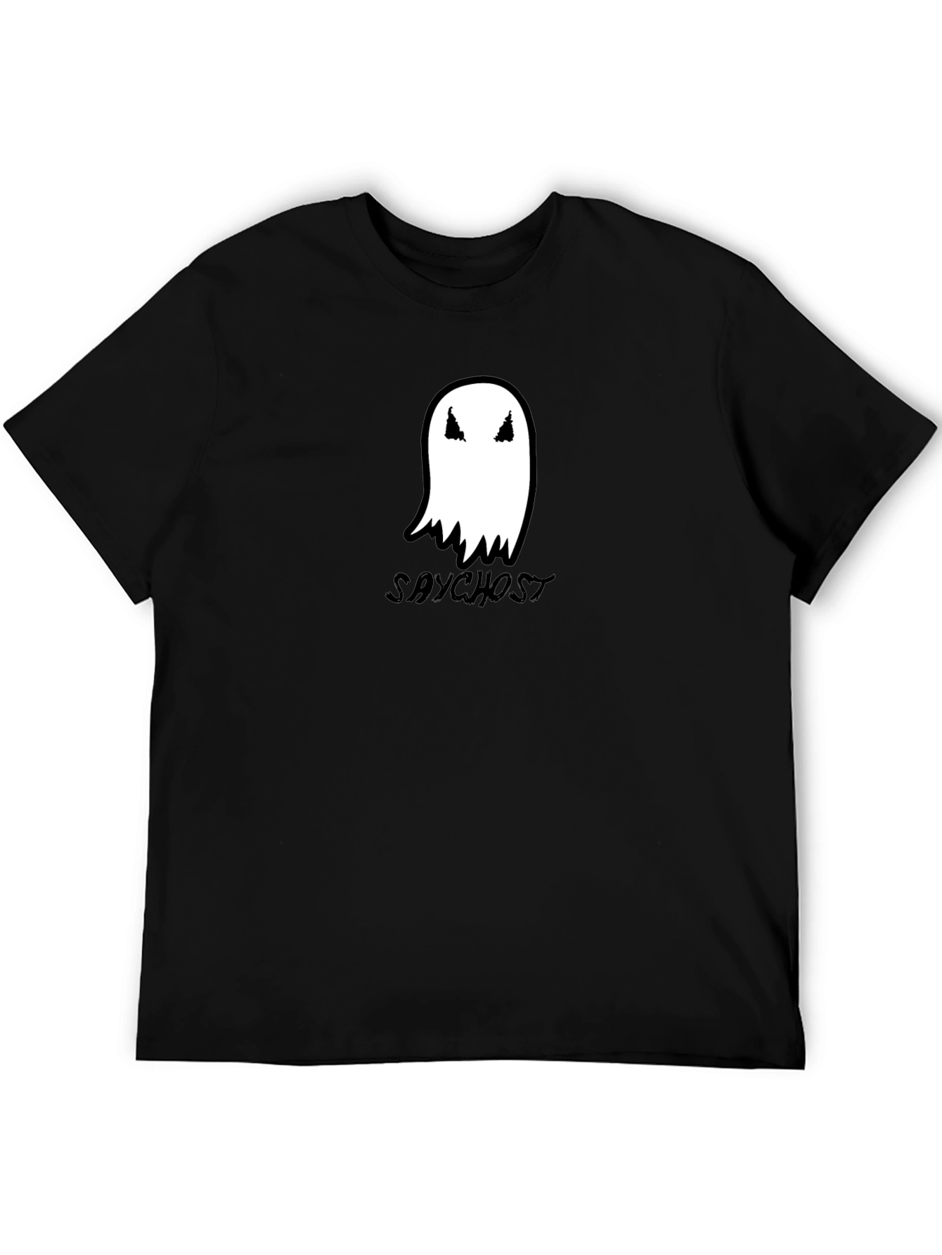 Saychost Ghost Graphic Black T-Shirt