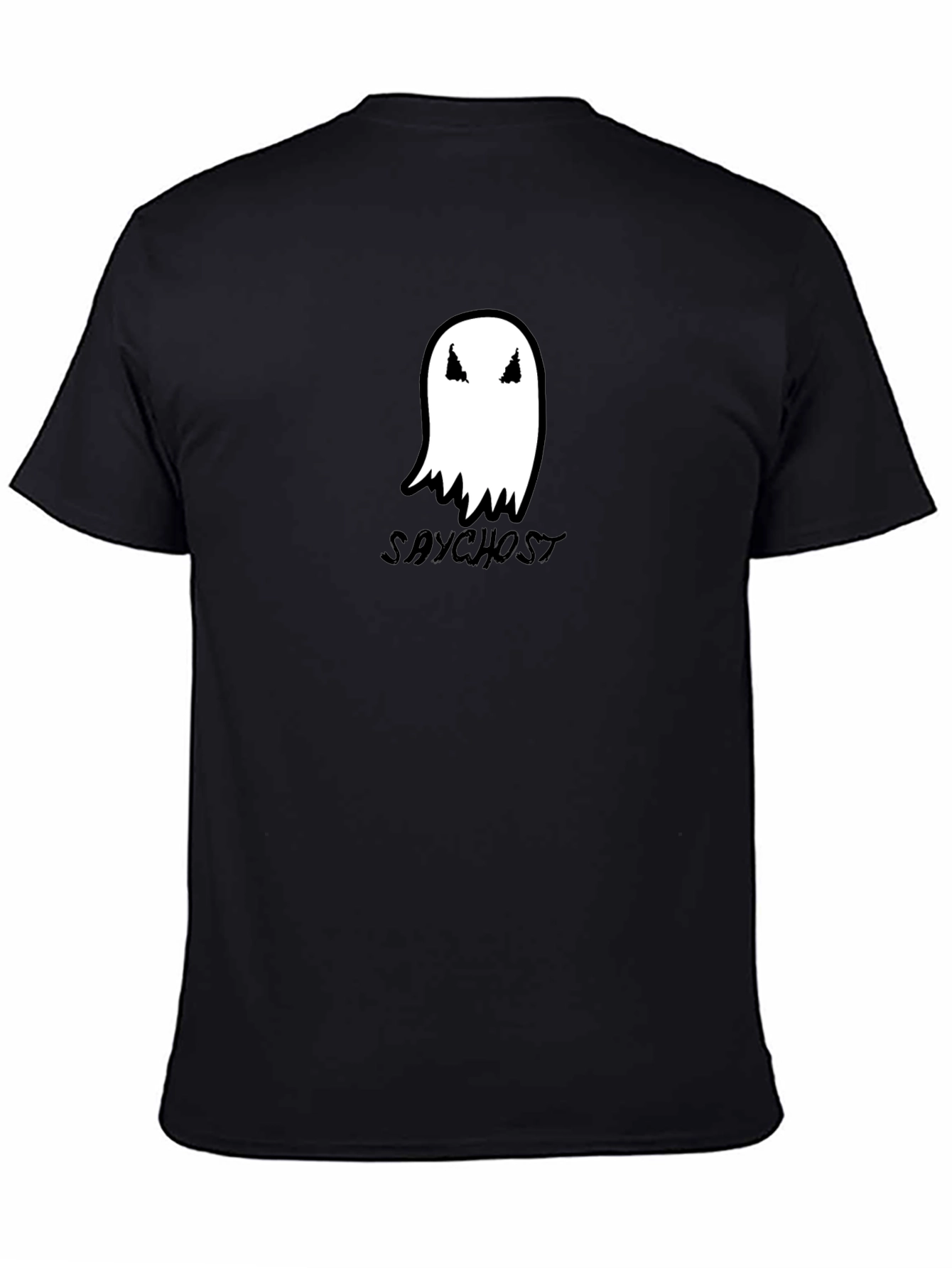 Saychost Ghost Graphic Black T-Shirt