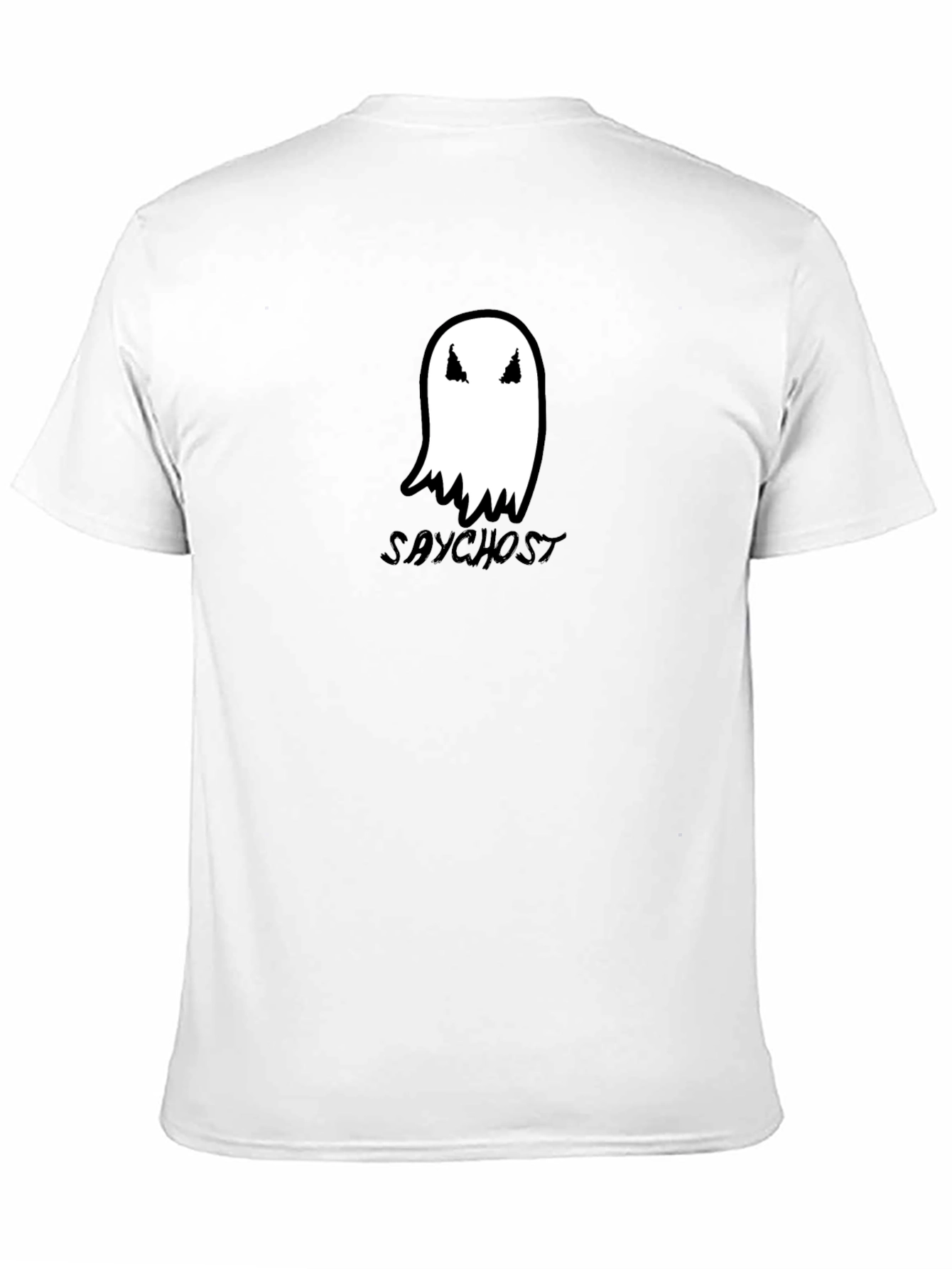 Saychost Ghost Graphic Black T-Shirt