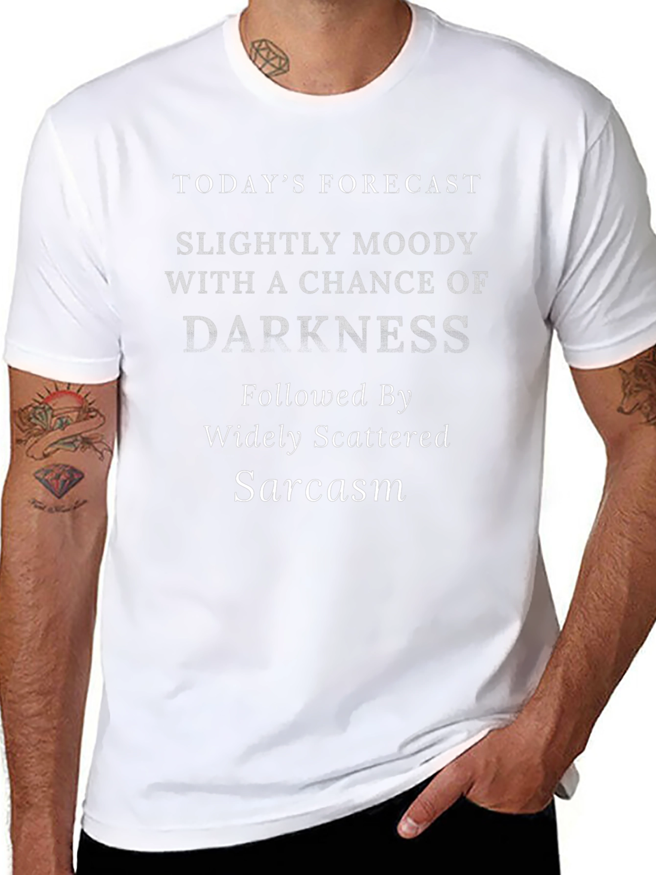 Moody Forecast Sarcasm Graphic T-Shirt