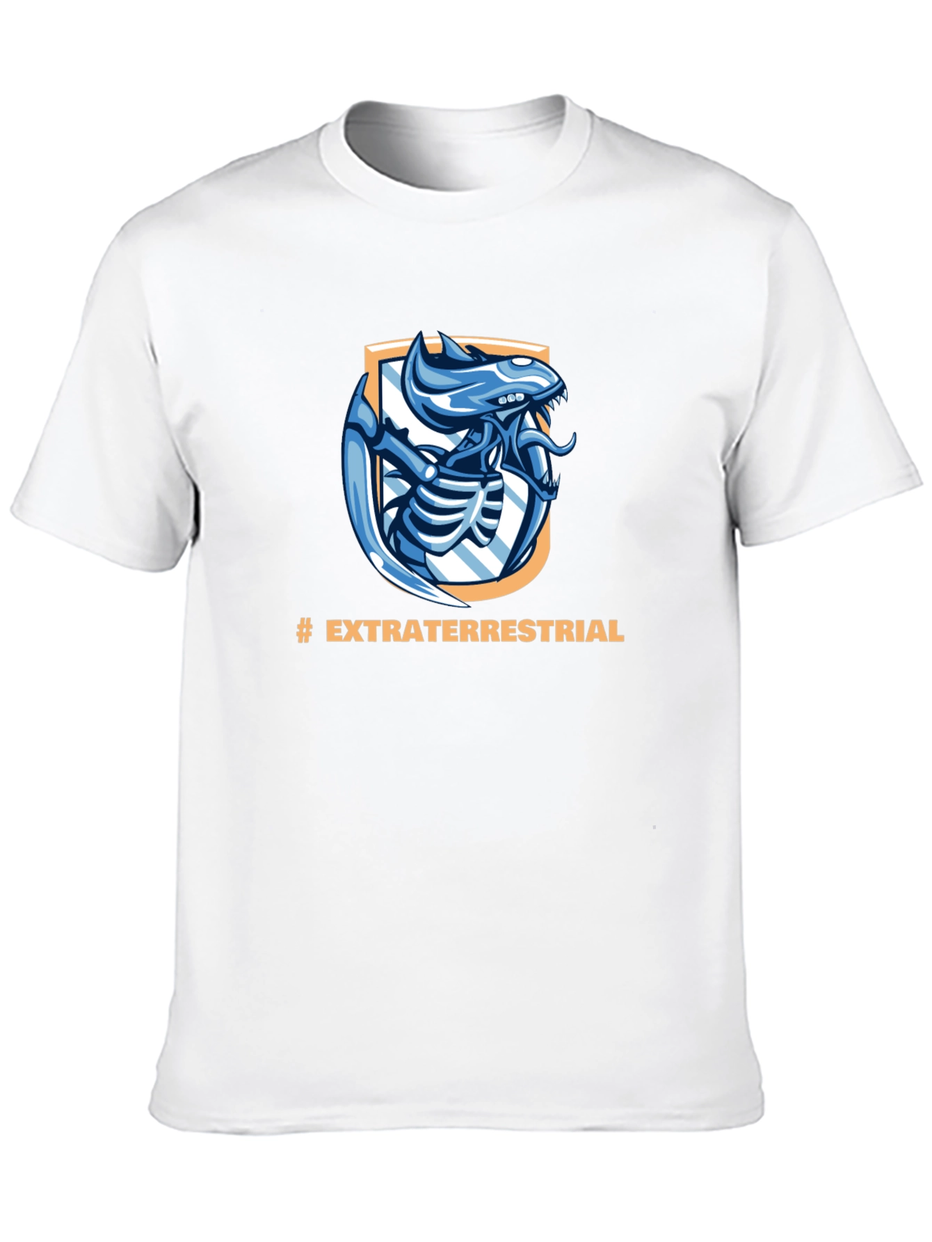 Extraterrestrial Alien Graphic Black T-Shirt