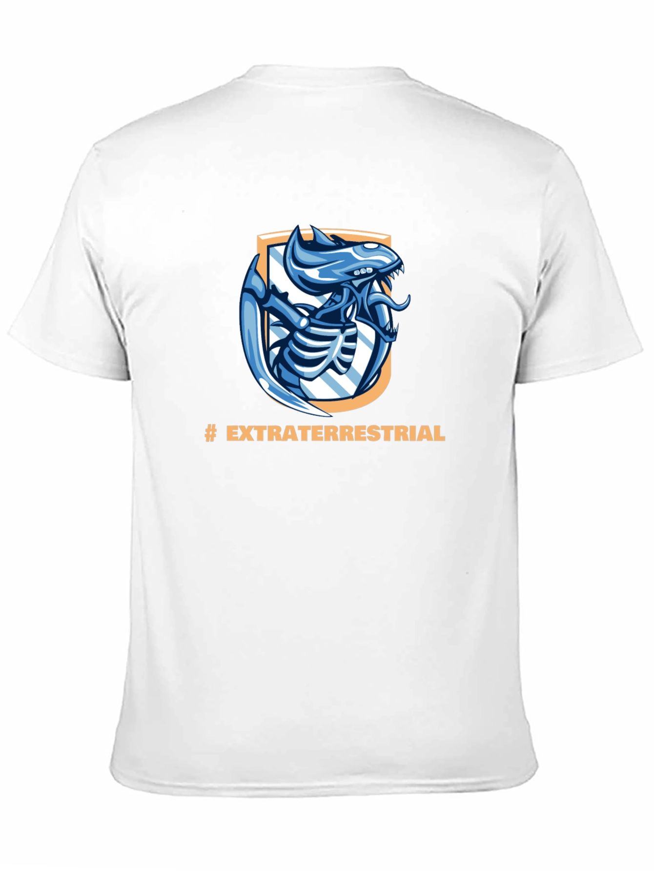 Extraterrestrial Alien Graphic Black T-Shirt
