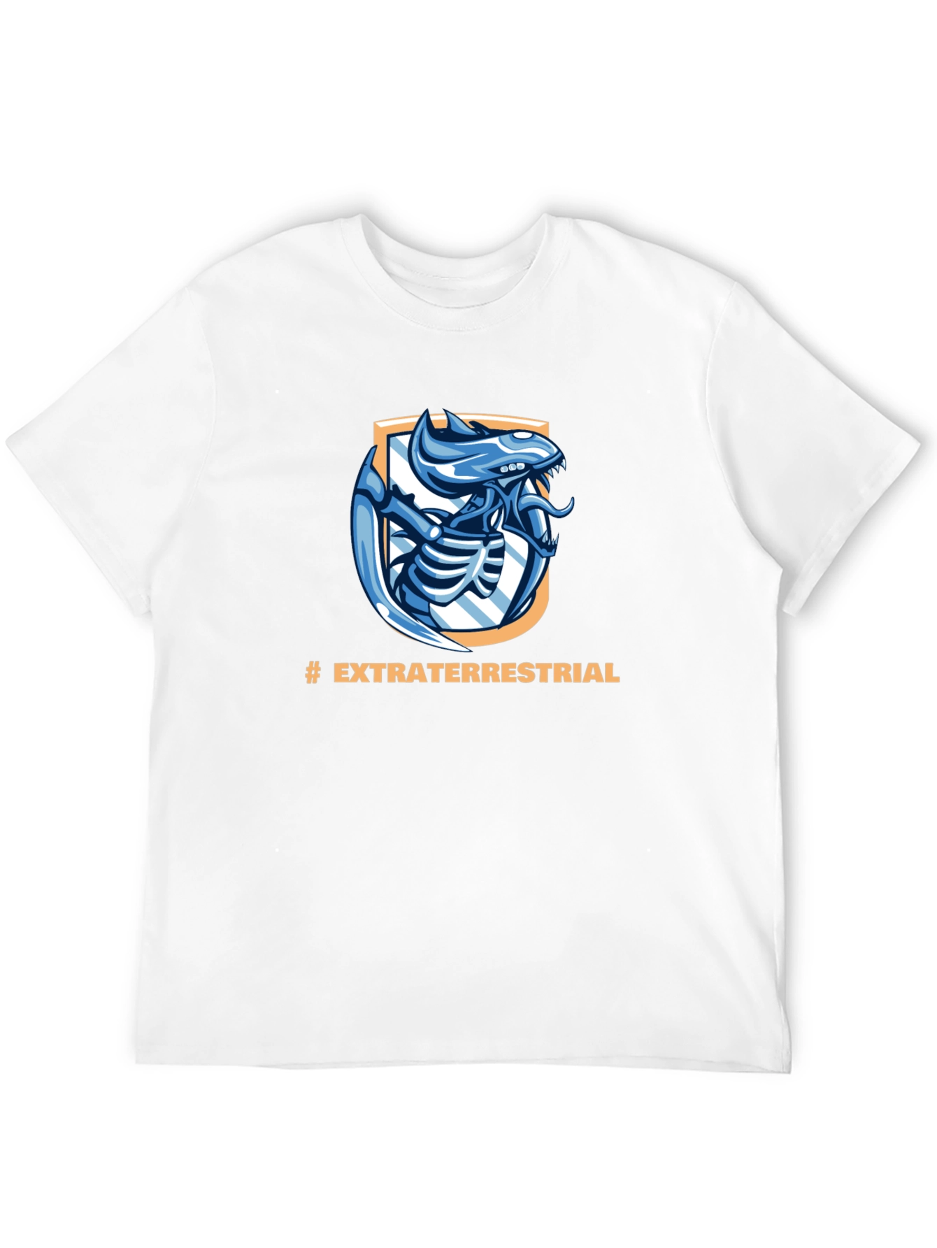 Extraterrestrial Alien Graphic Black T-Shirt