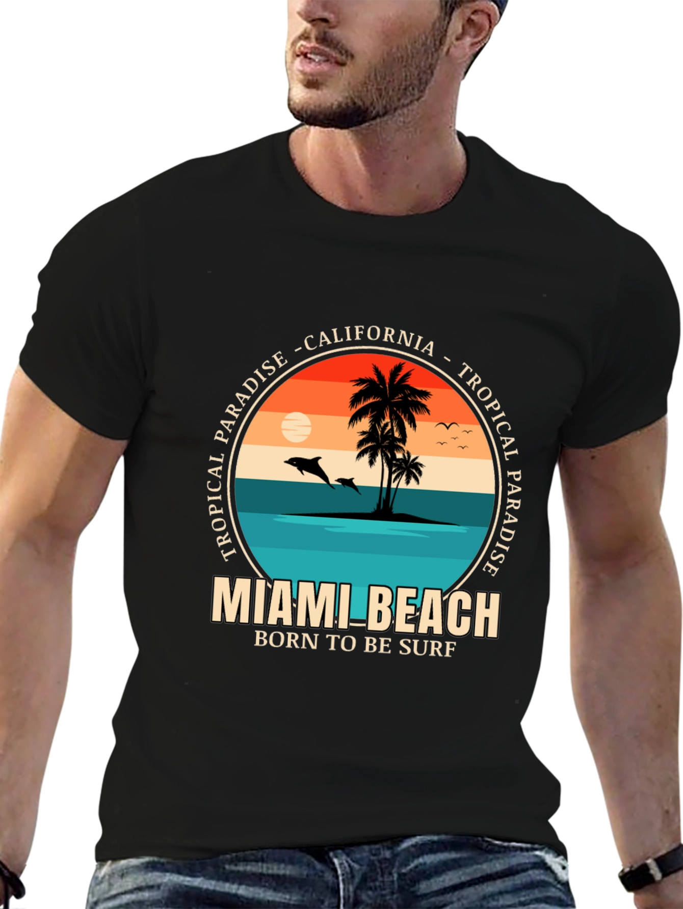 Miami Beach Tropical Paradise T-Shirt
