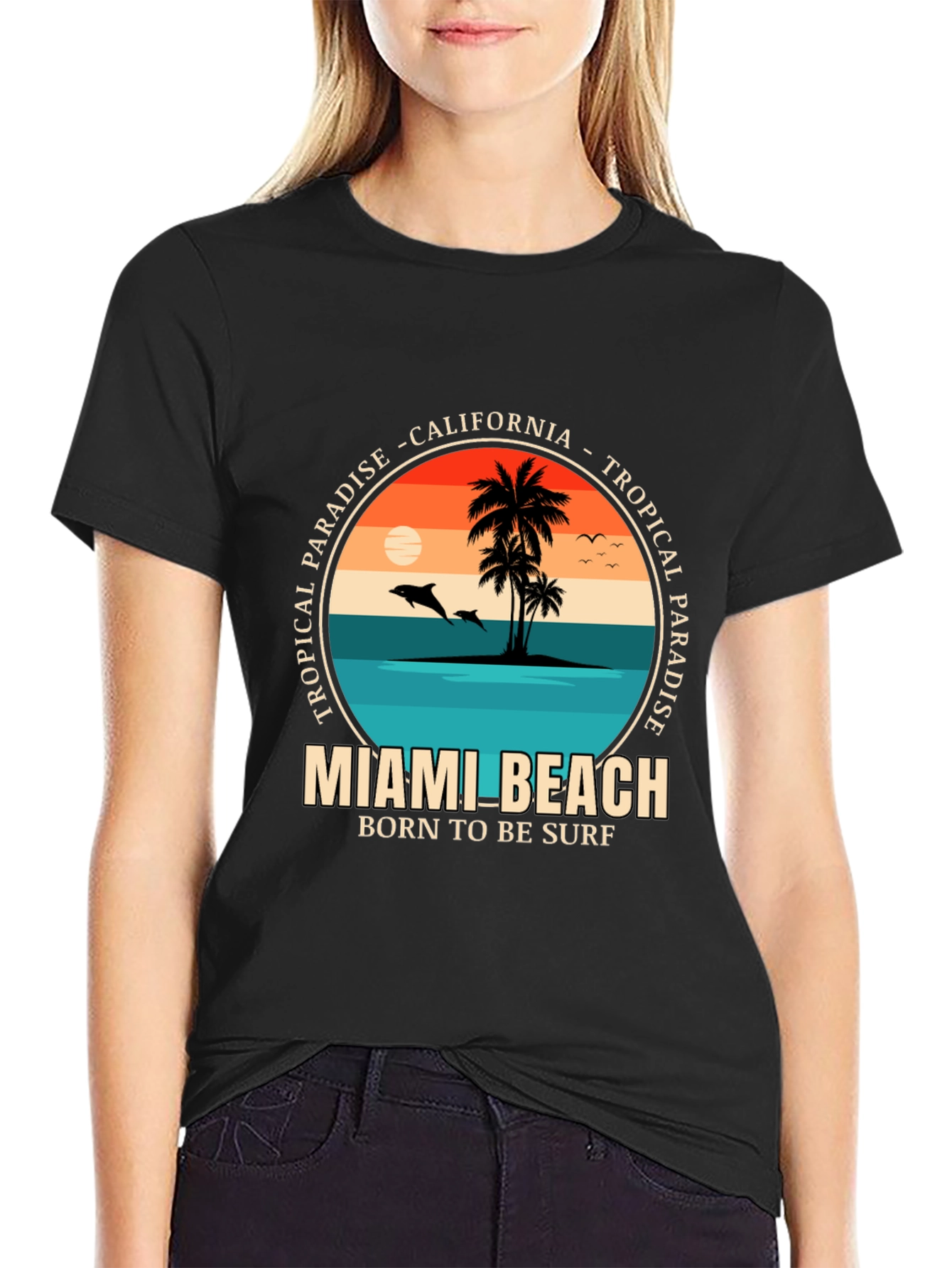 Miami Beach Tropical Paradise T-Shirt