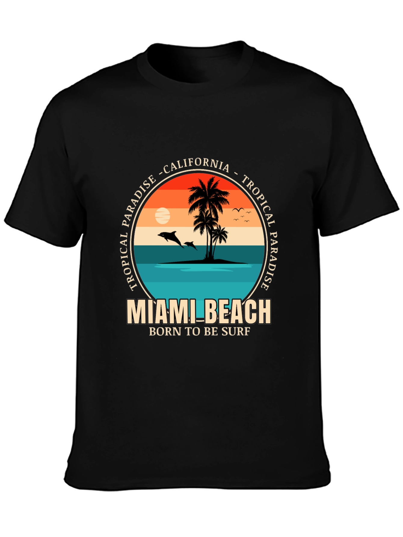 Miami Beach Tropical Paradise T-Shirt