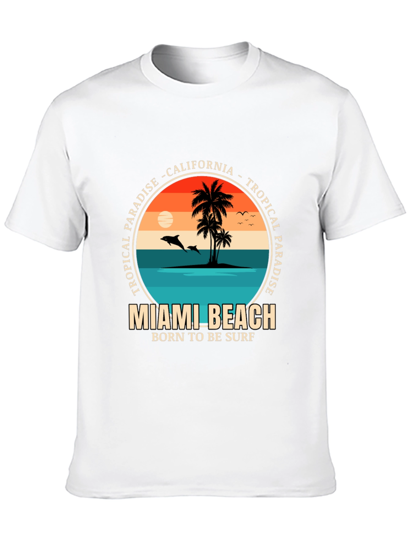 Miami Beach Tropical Paradise T-Shirt