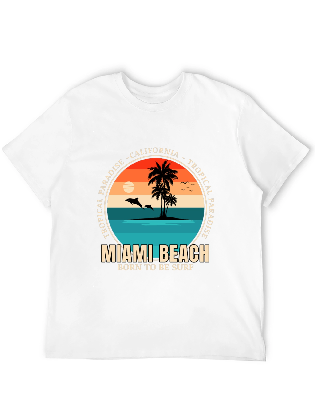 Miami Beach Tropical Paradise T-Shirt