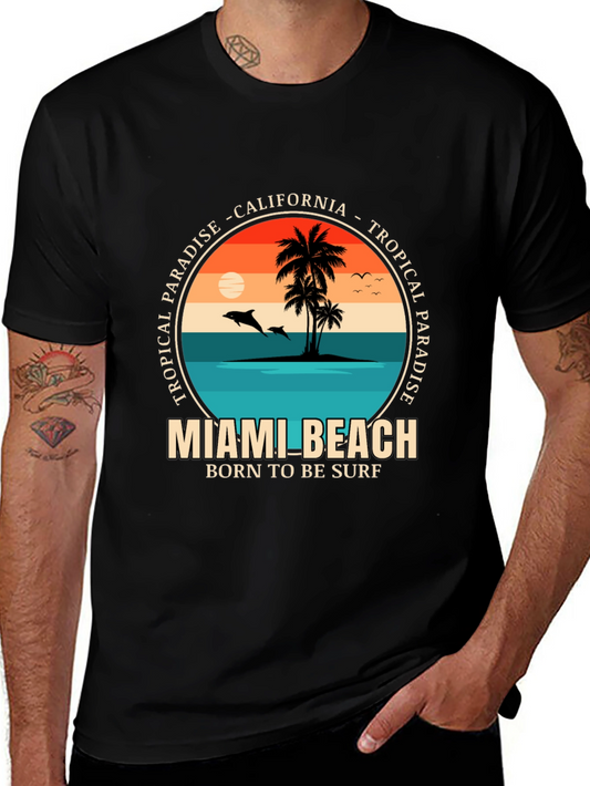 Miami Beach Tropical Paradise T-Shirt