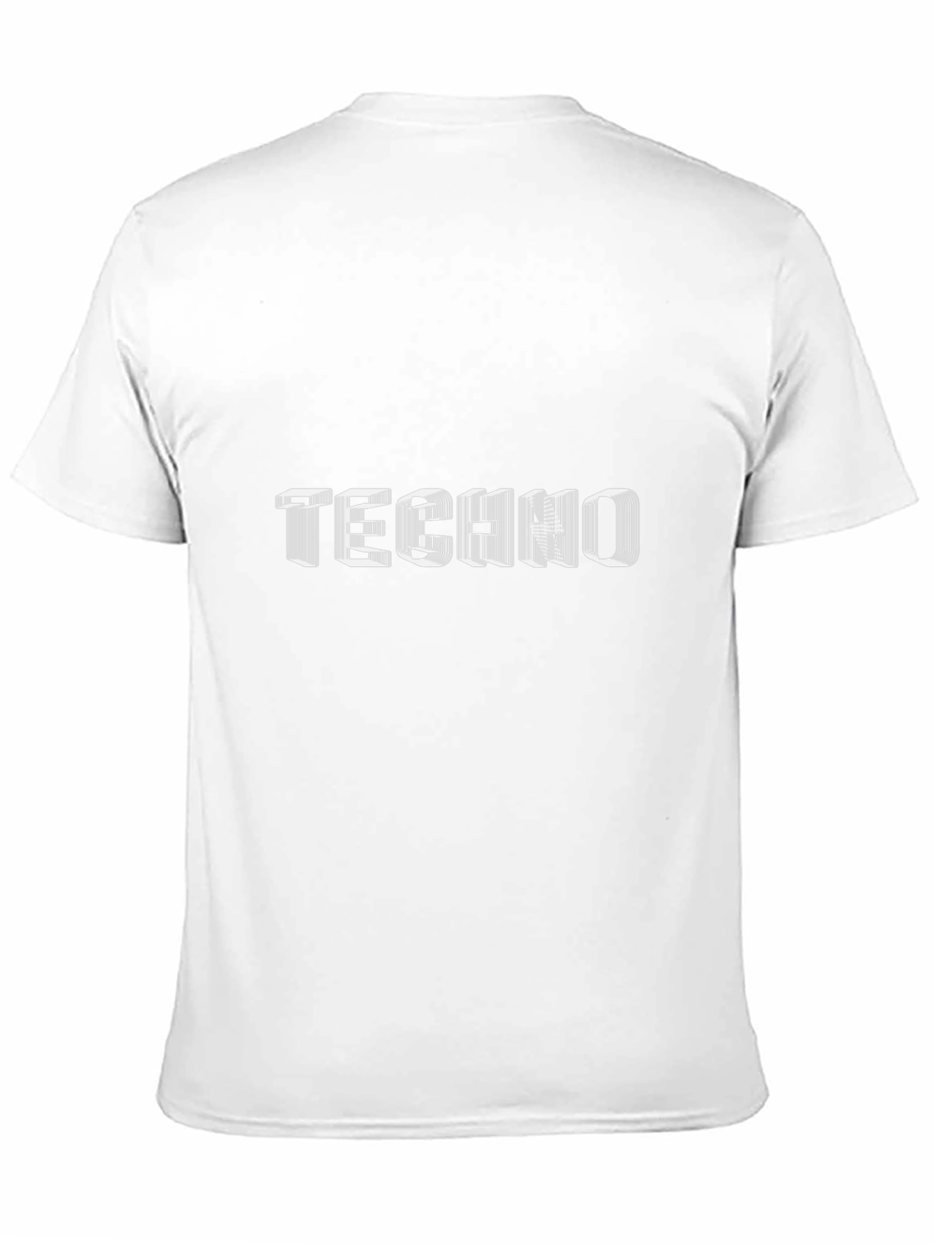 Stylish Black Techno Graphic Tee