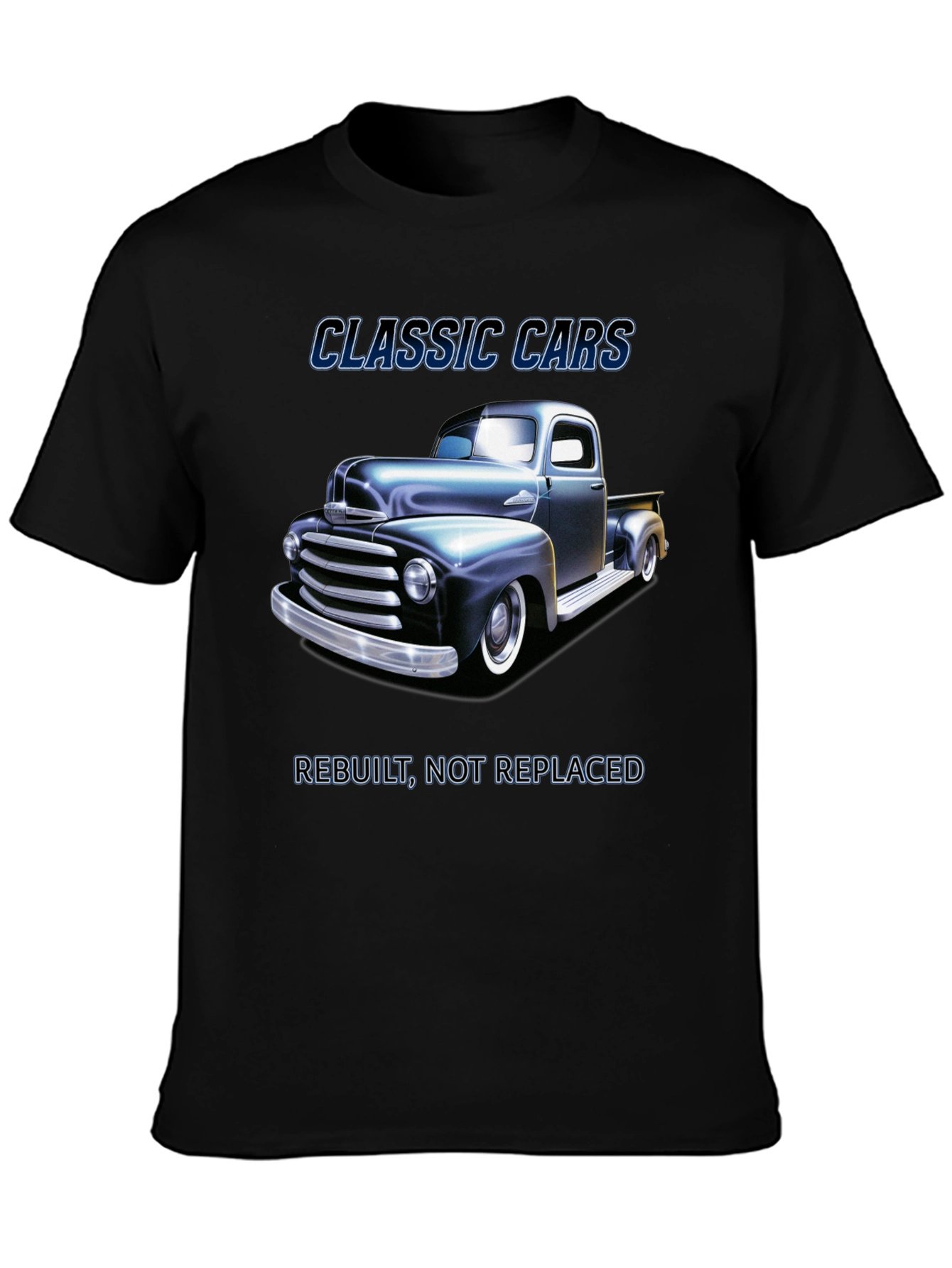 Classic Cars Rebuilt Truck T-Shirt - Black