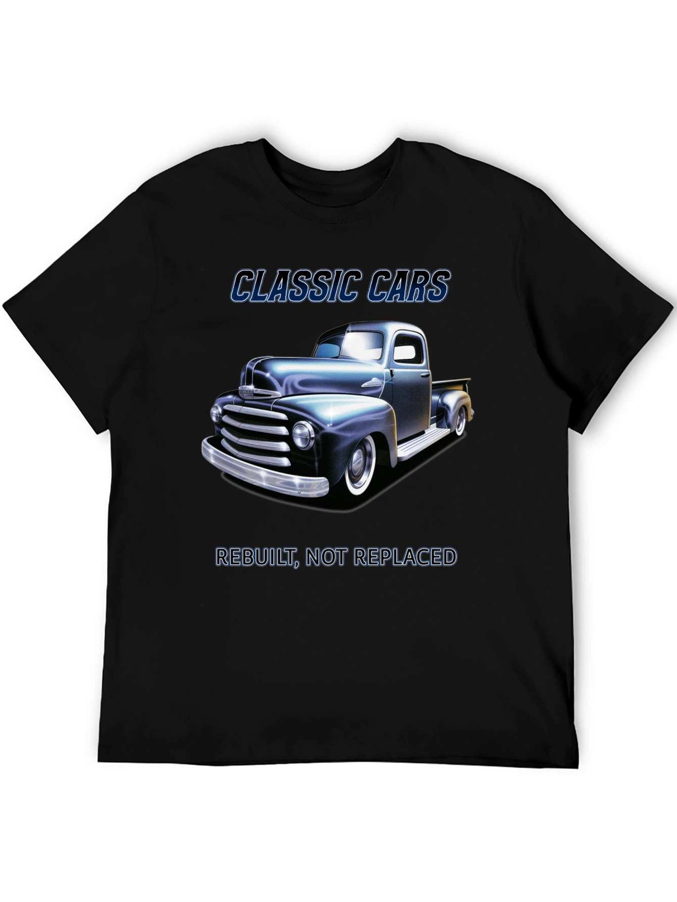 Classic Cars Rebuilt Truck T-Shirt - Black