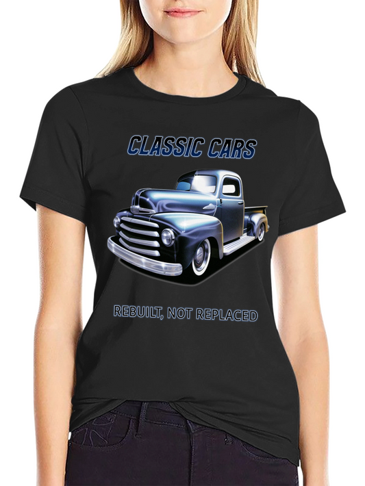 Classic Cars Rebuilt Truck T-Shirt - Black