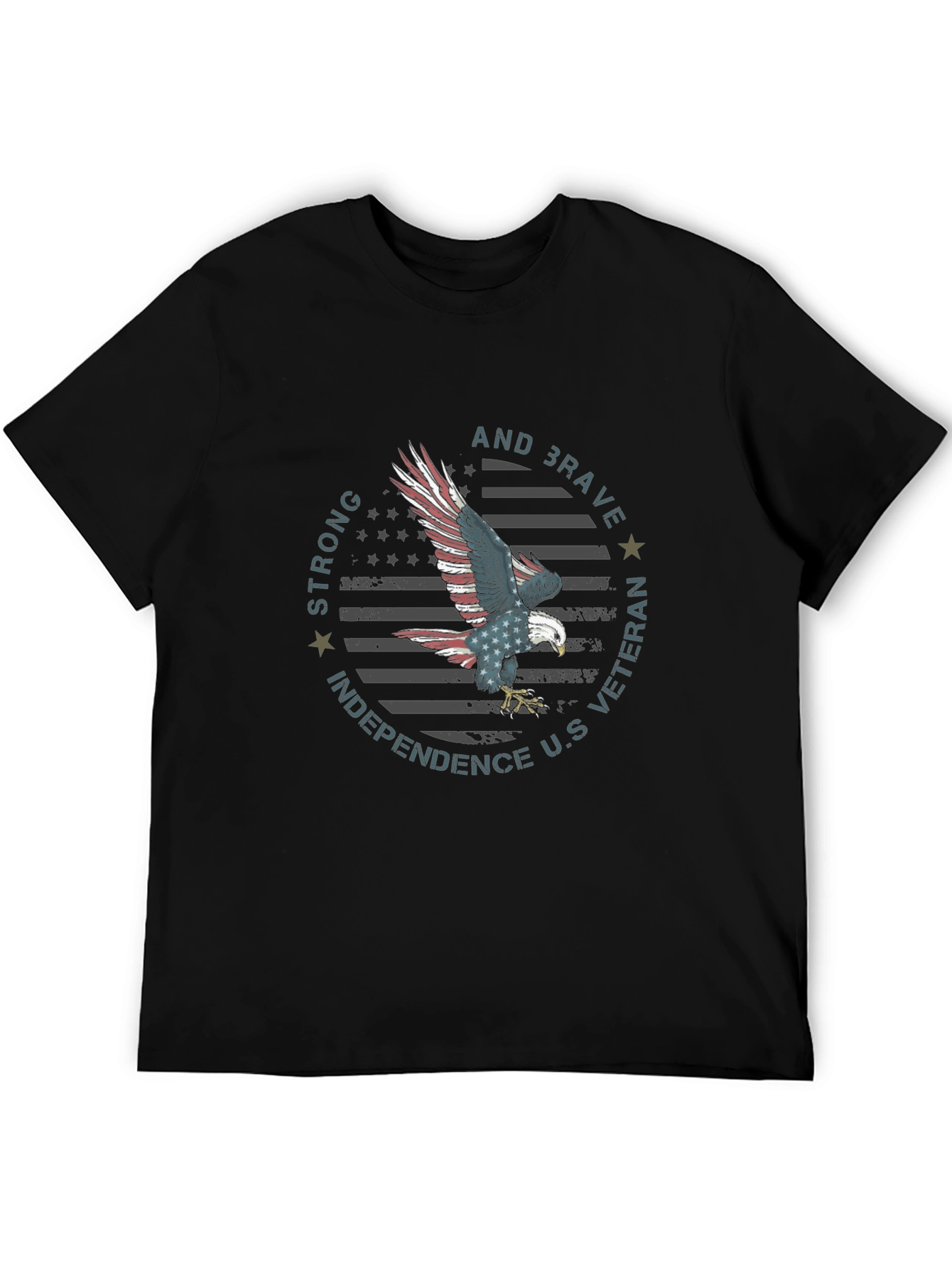 Patriotic Eagle Graphic T-Shirt