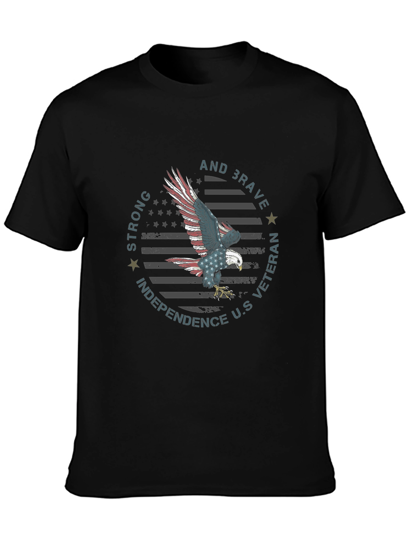 Patriotic Eagle Graphic T-Shirt