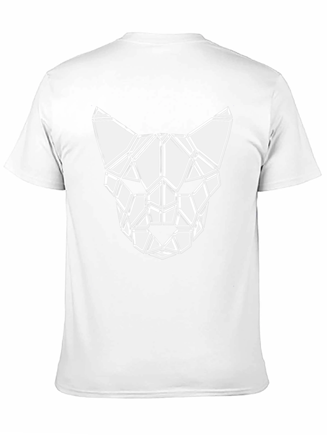 Geometric Cat Tee - Modern Graphic T-Shirt