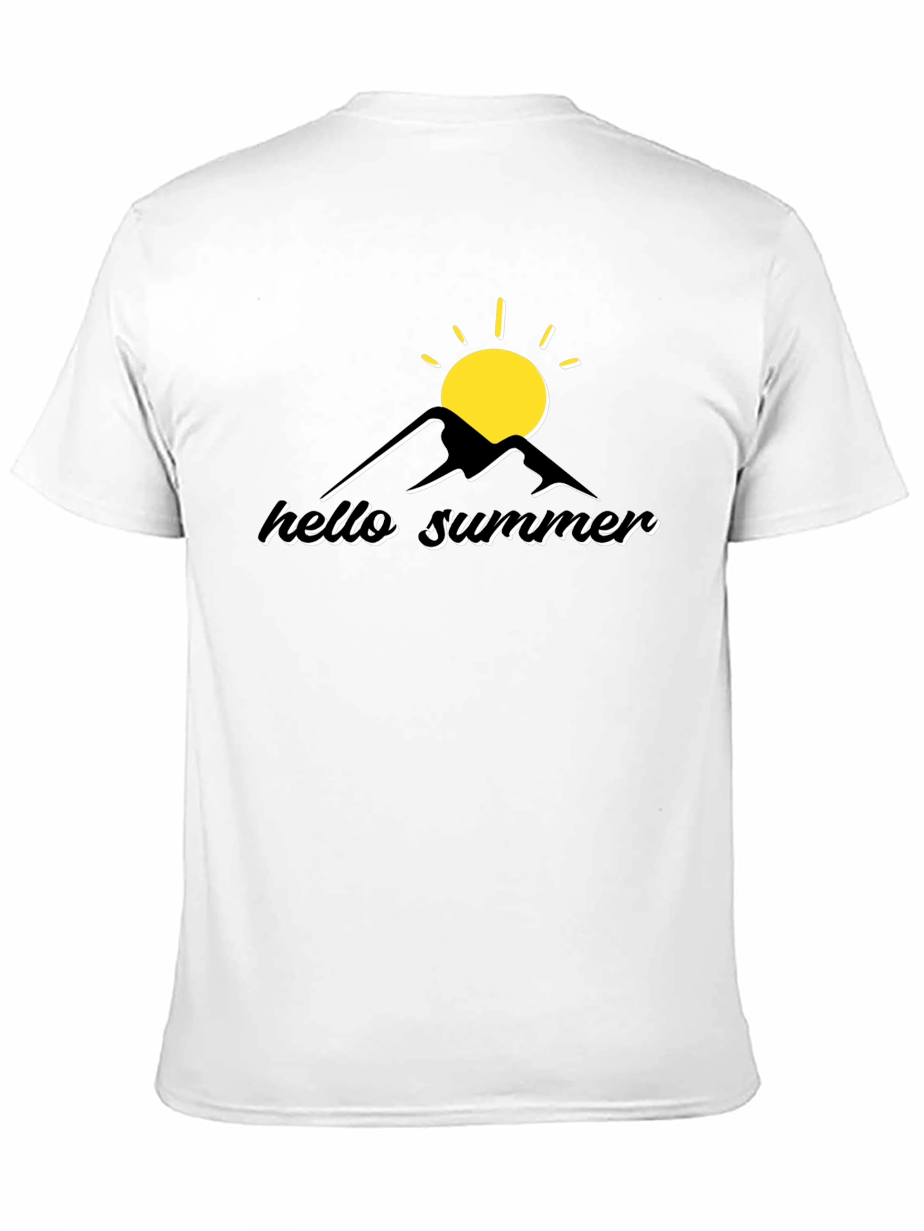 Hello Summer Graphic Tee - Black