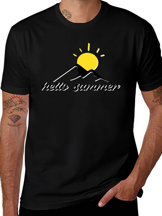 Hello Summer Graphic Tee - Black