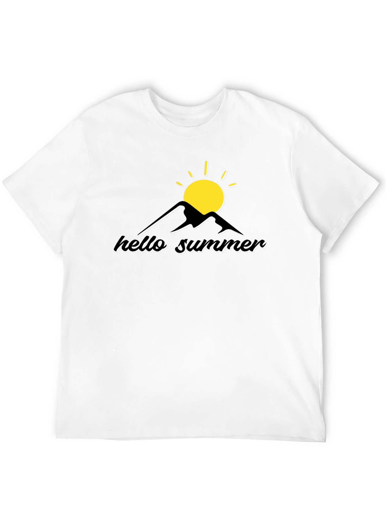 Hello Summer Graphic Tee - Black