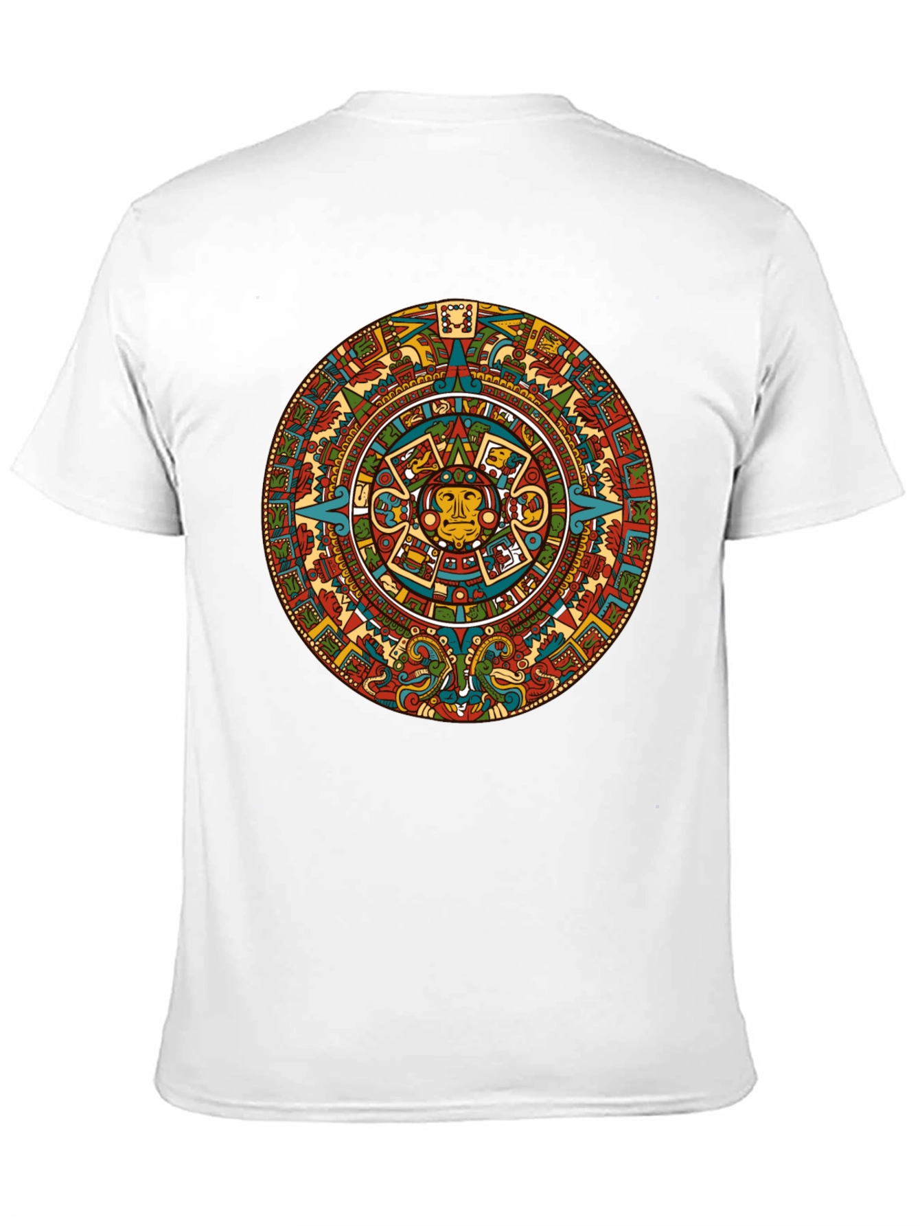 Aztec Calendar Graphic Tee - Black