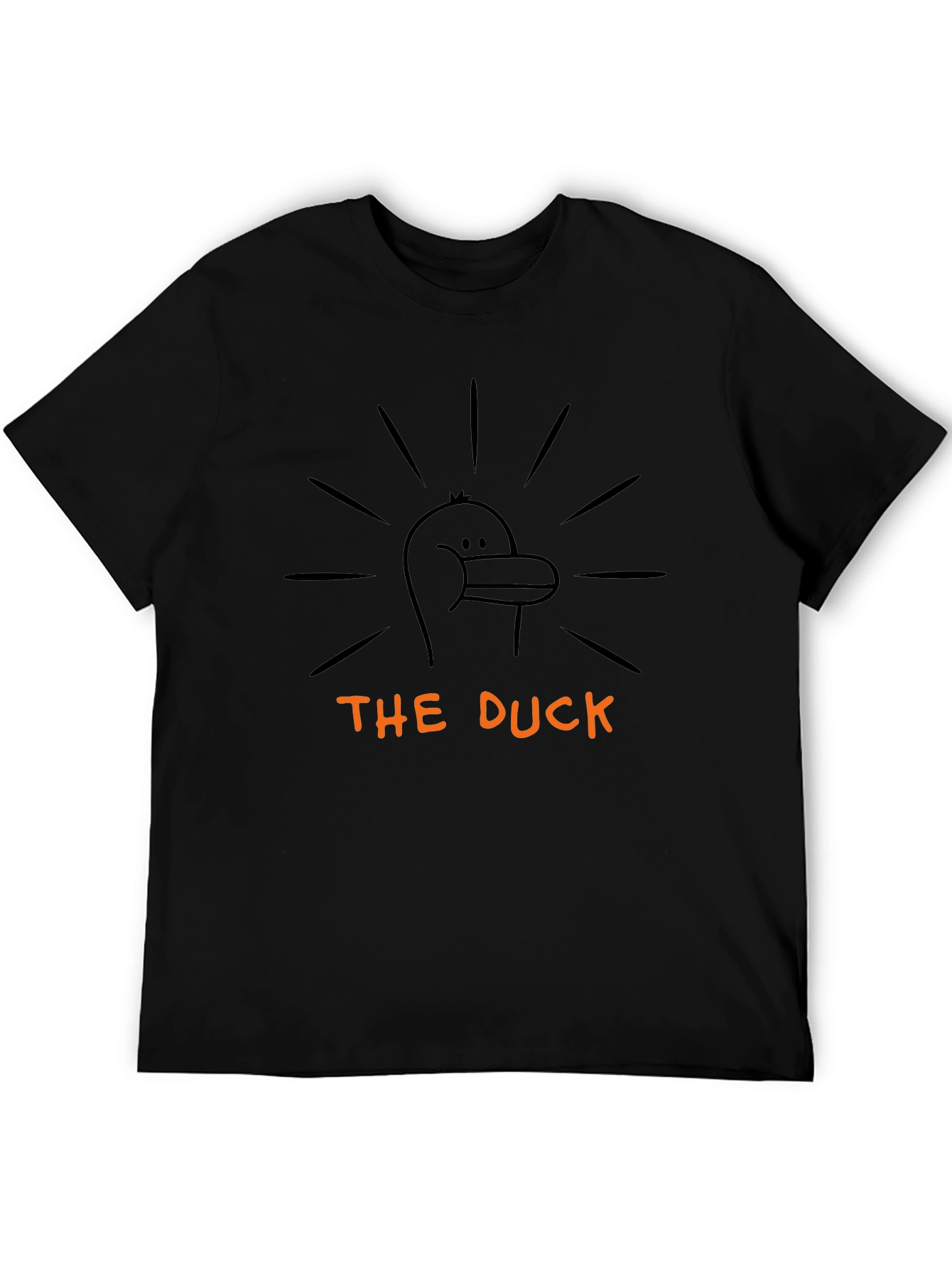 The Duck Graphic Tee - Black Crewneck T-Shirt