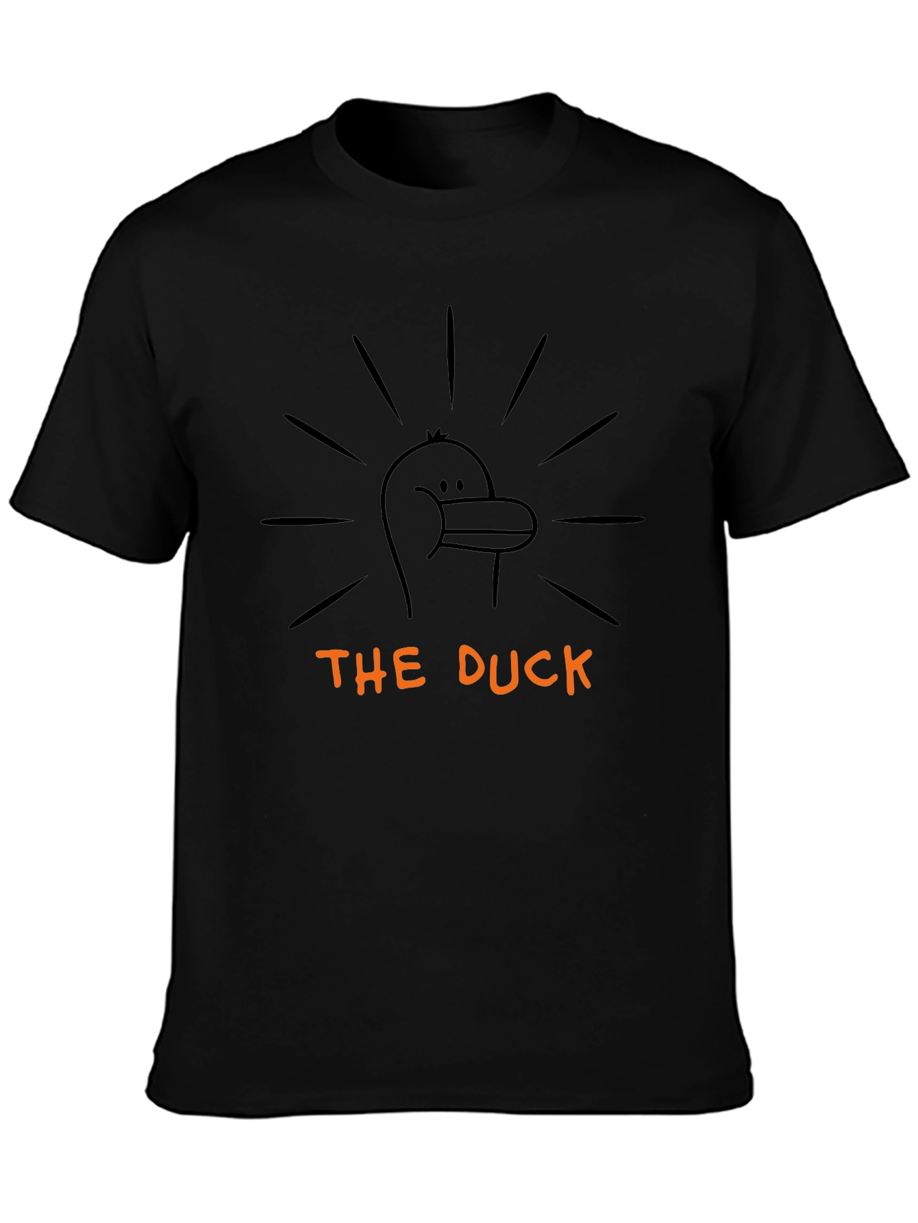 The Duck Graphic Tee - Black Crewneck T-Shirt