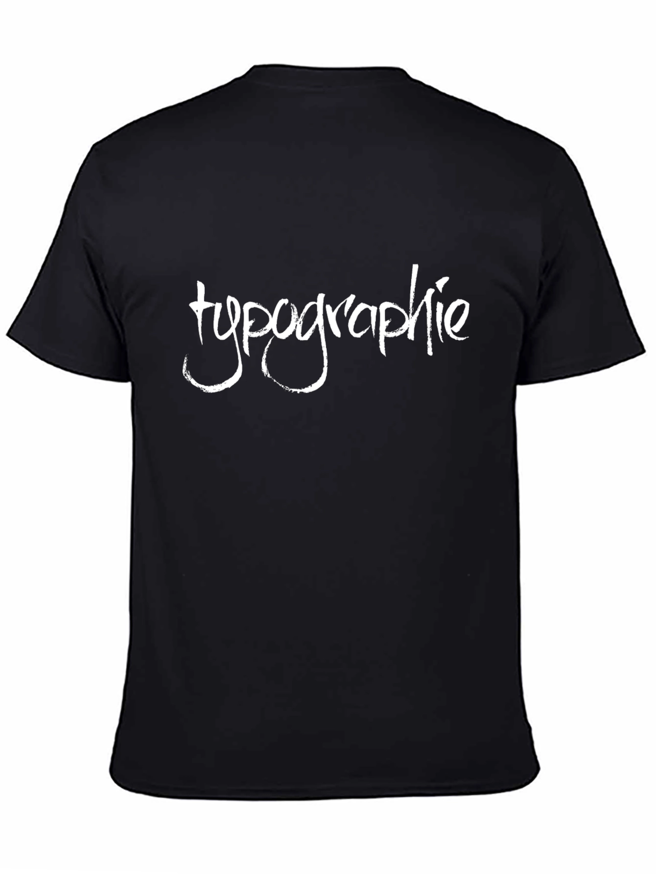 Typography Graphic Black T-Shirt