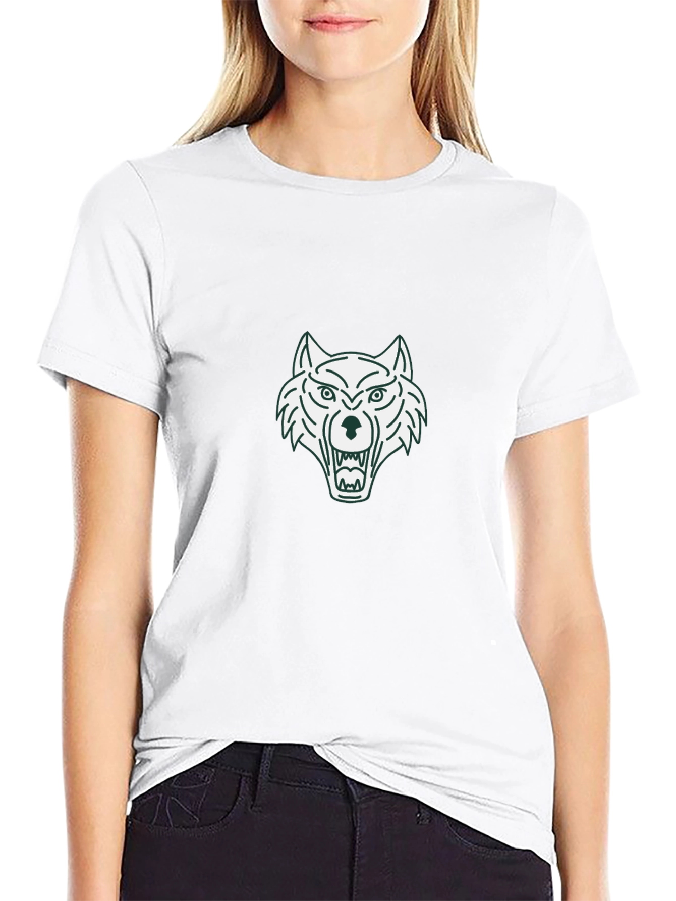 Black Wolf Graphic Tee - Mens Short Sleeve