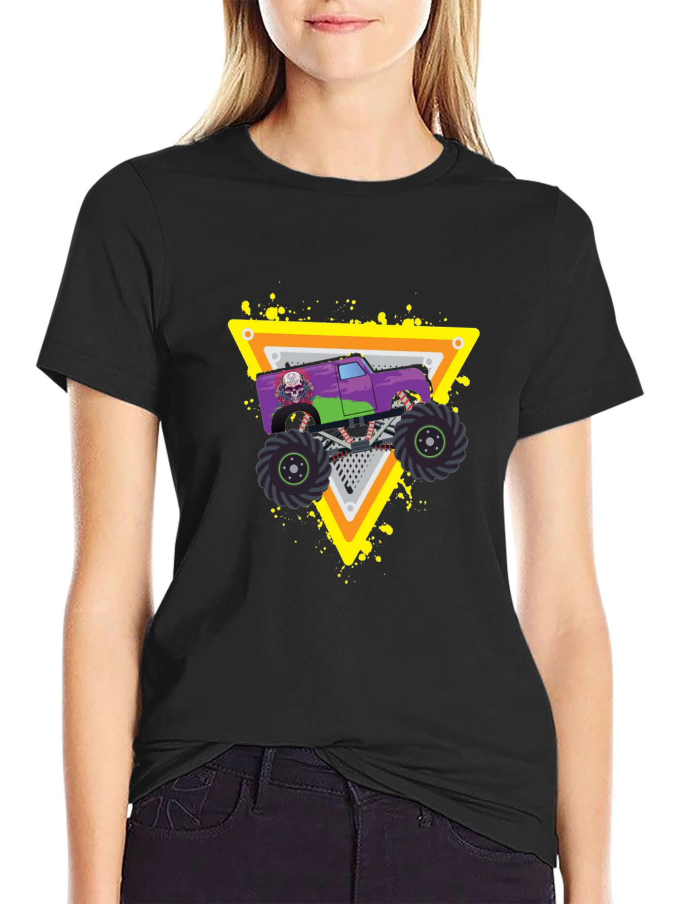Monster Truck Graphic Black T-Shirt