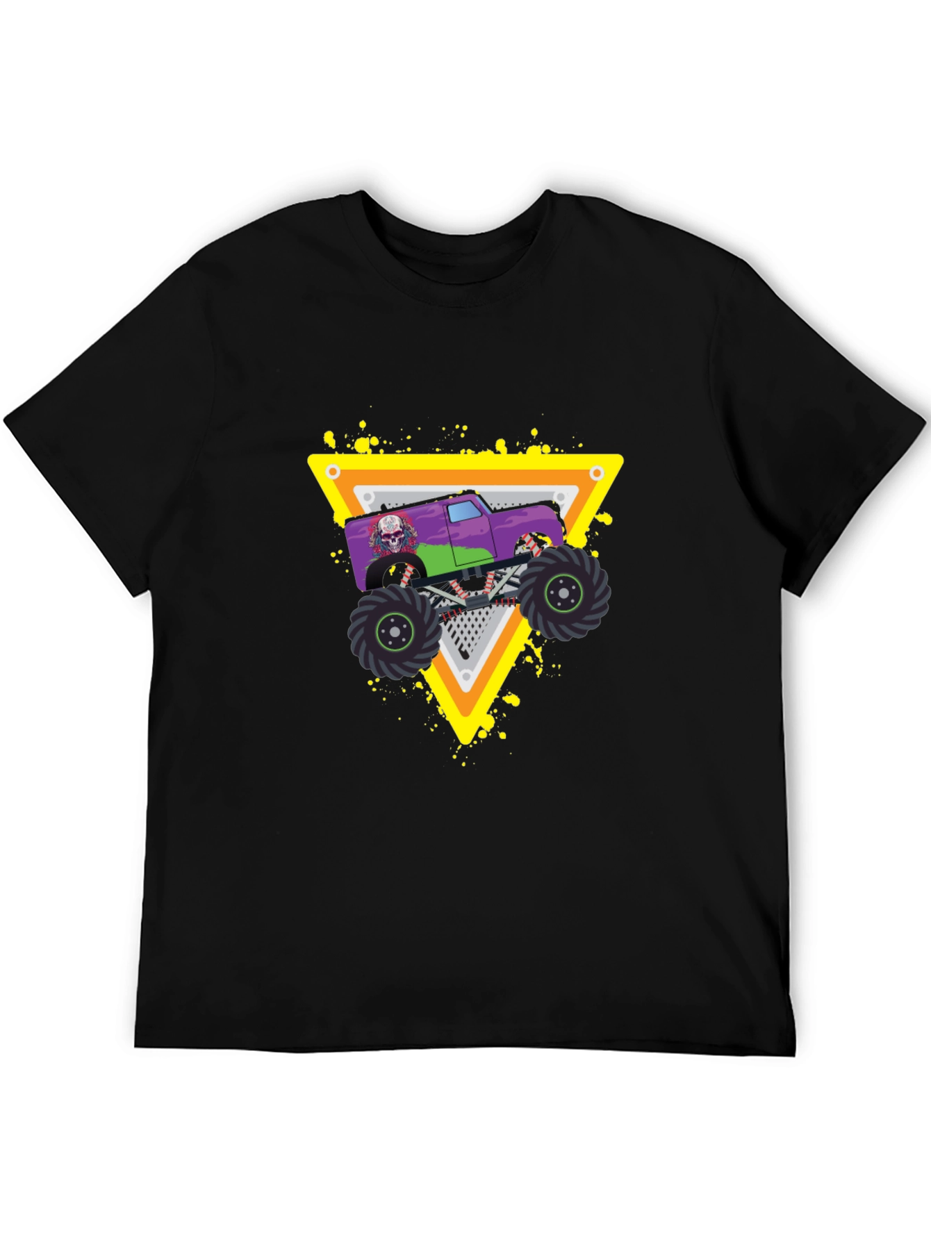 Monster Truck Graphic Black T-Shirt