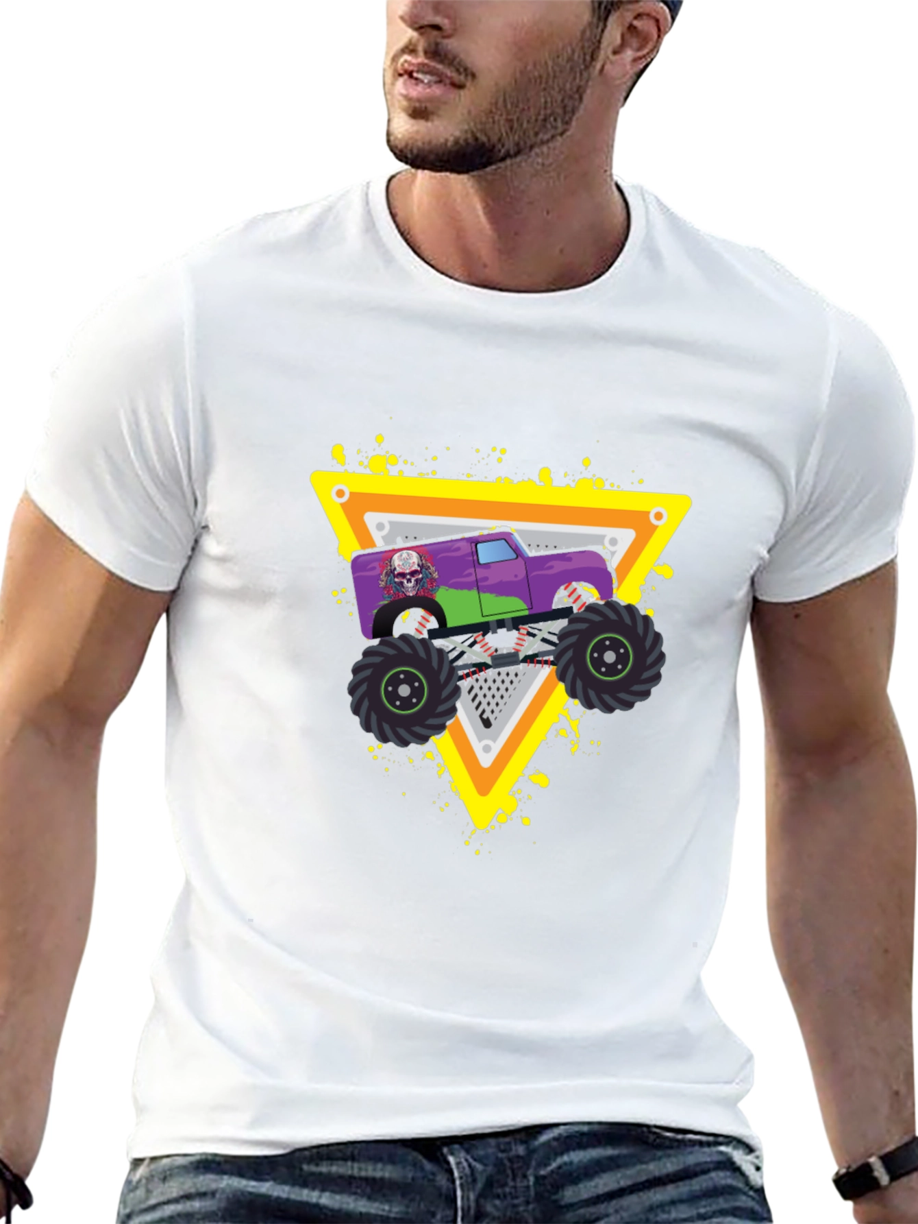 Monster Truck Graphic Black T-Shirt