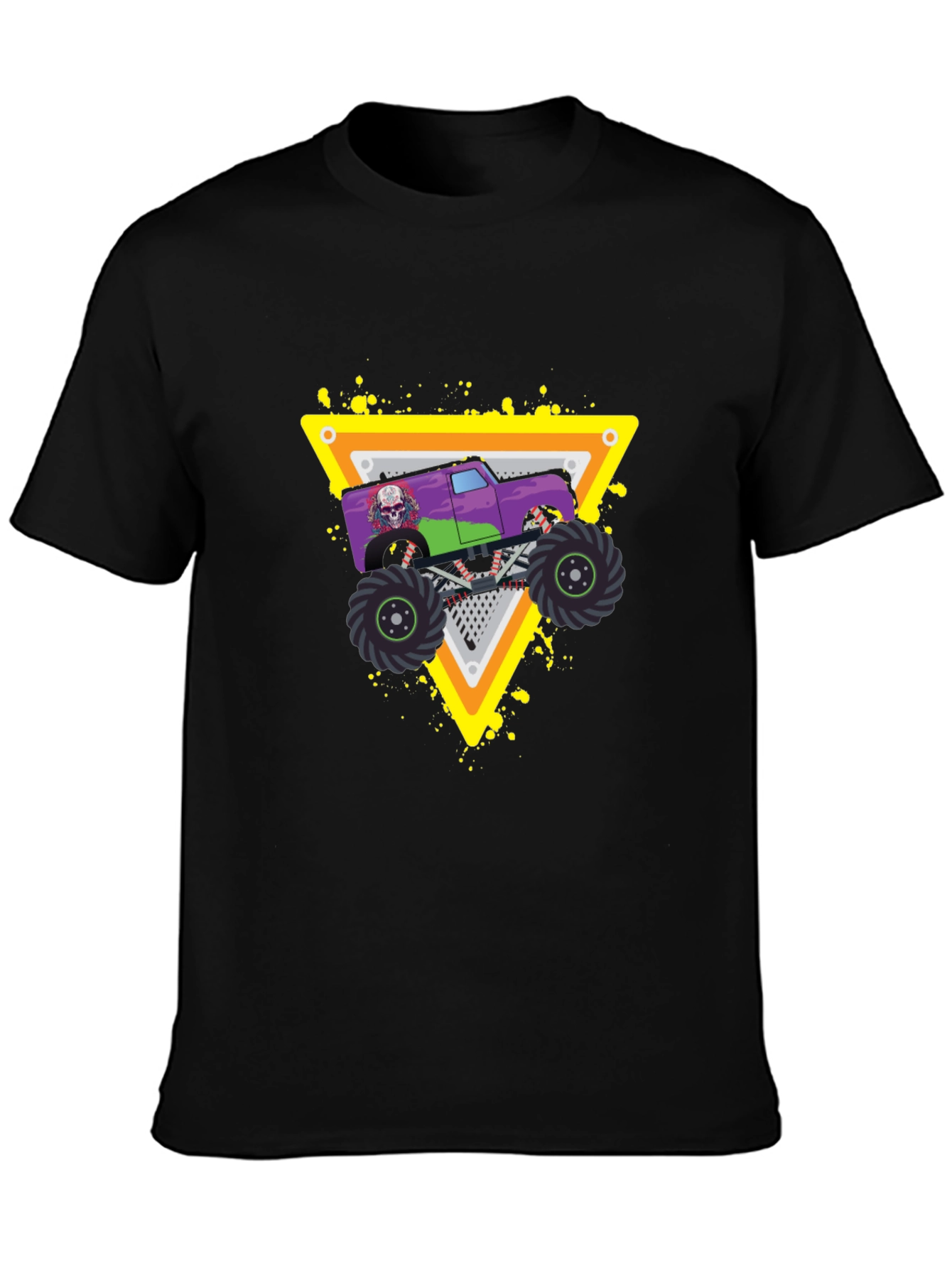 Monster Truck Graphic Black T-Shirt