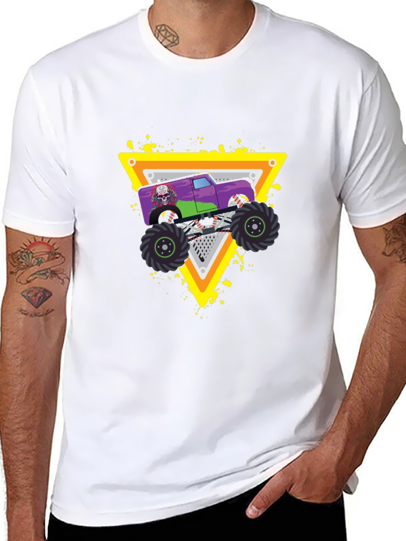 Monster Truck Graphic Black T-Shirt