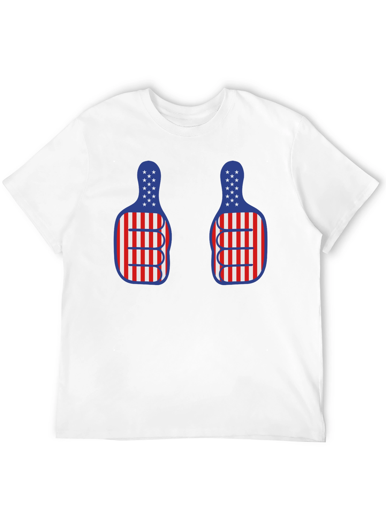 American Flag Thumbs Up Graphic T-Shirt