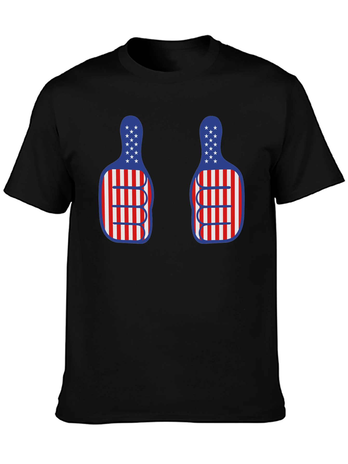 American Flag Thumbs Up Graphic T-Shirt