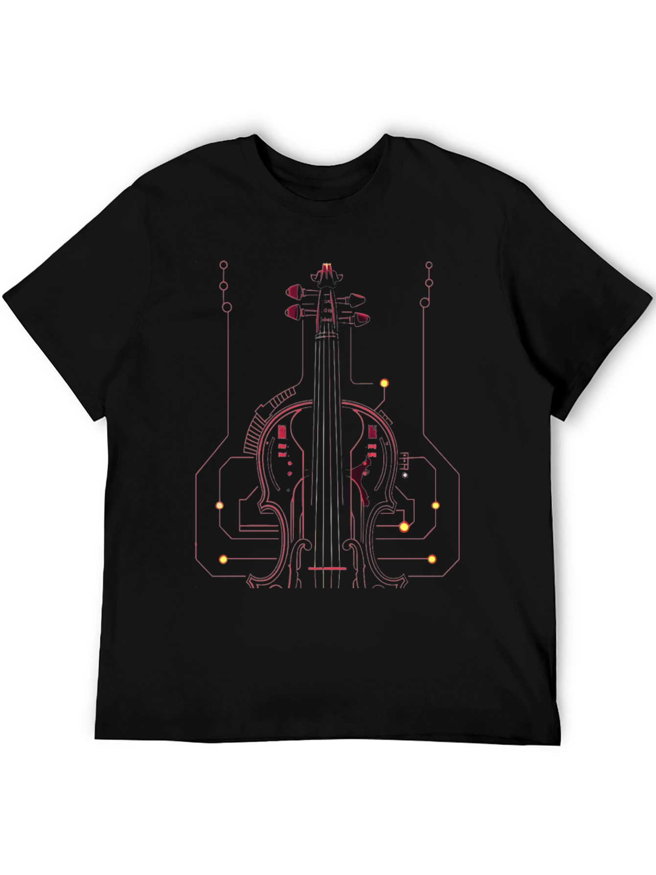 Tech Violin Graphic Tee - Modern Musician Style