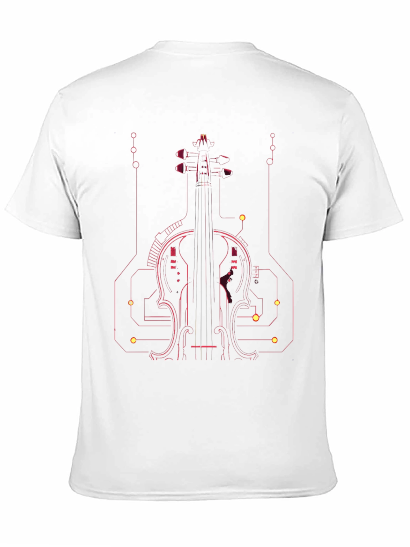 Tech Violin Graphic Tee - Modern Musician Style