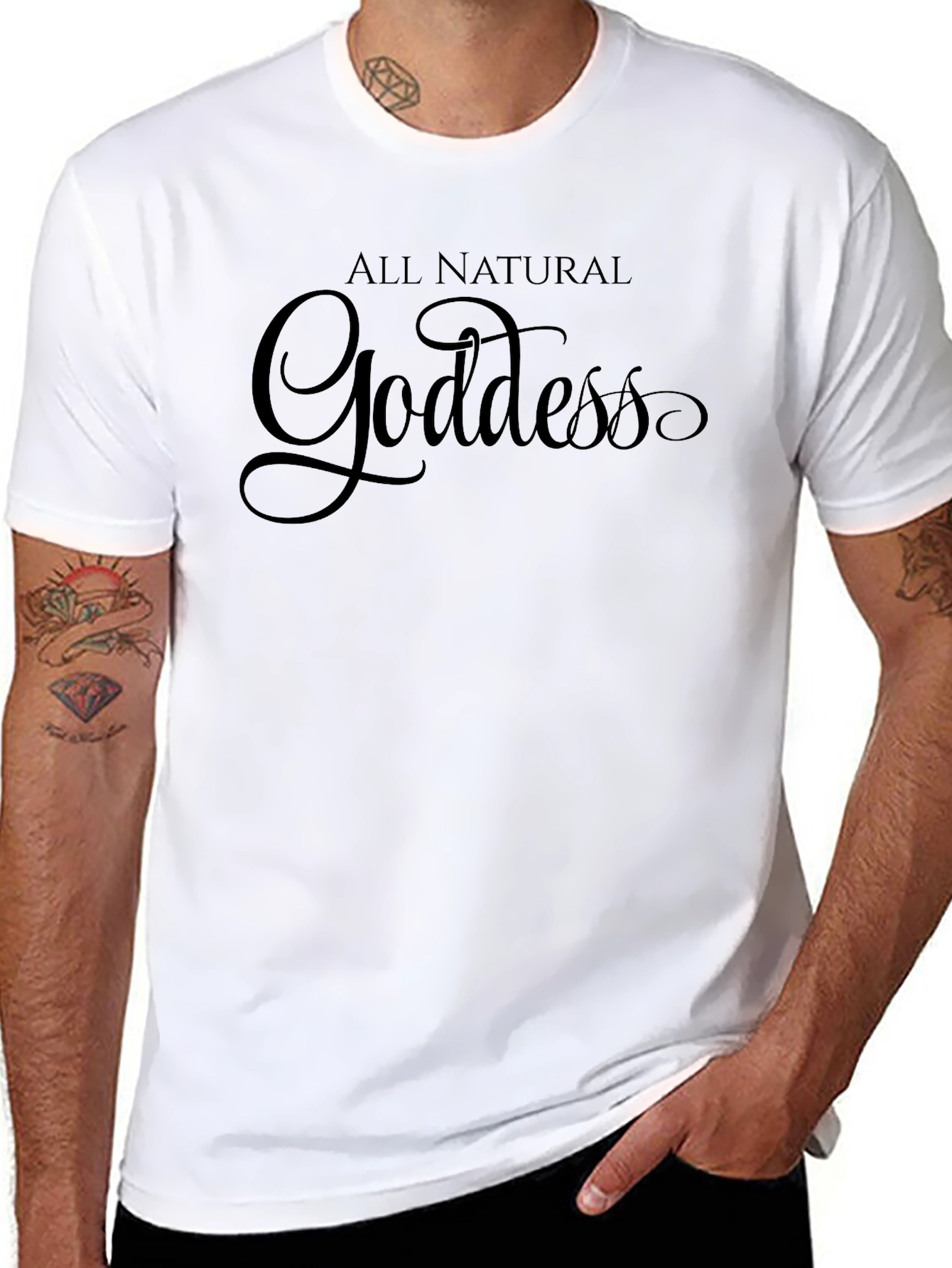 All Natural Goddess Black T-Shirt