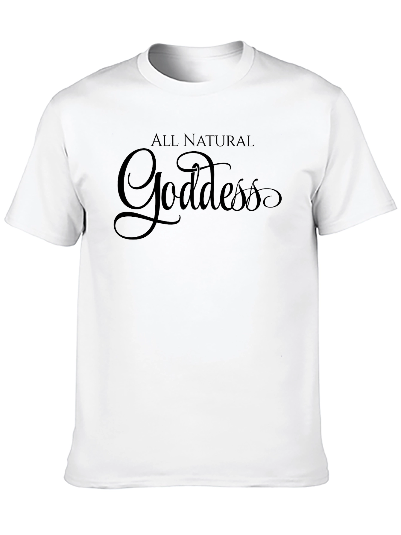 All Natural Goddess Black T-Shirt