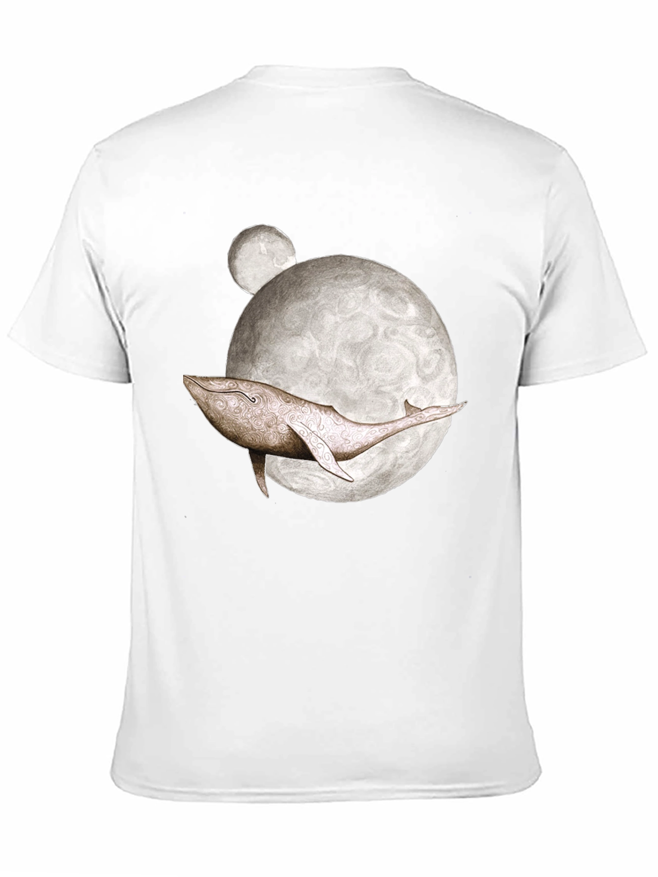 Whale Moon Graphic T-Shirt - Unique Design